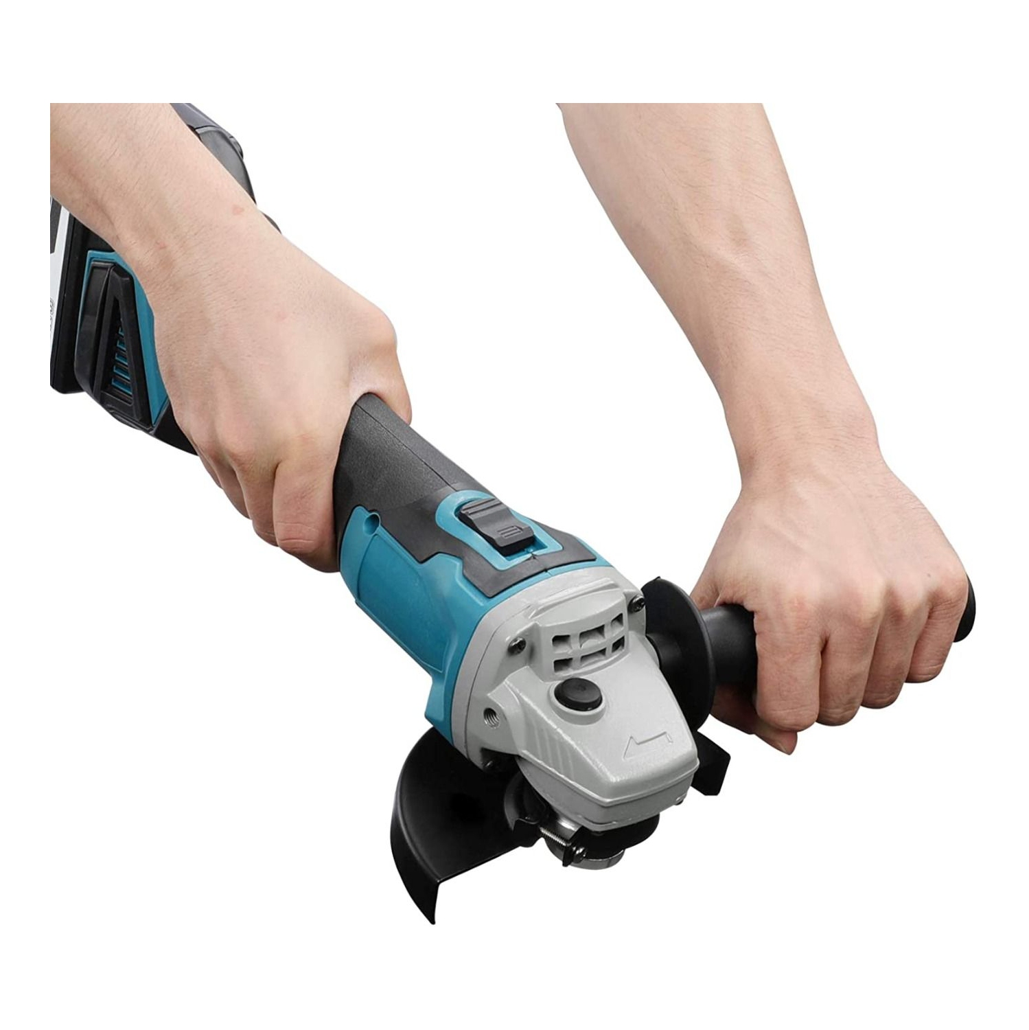 ISTAR Cordless Angle Grinder, 18V Brushless Cut-off Tool/Angle Grinder 2-Position Anti-Vibration Handle 1 Wrench For Makita 18V, Tool Only