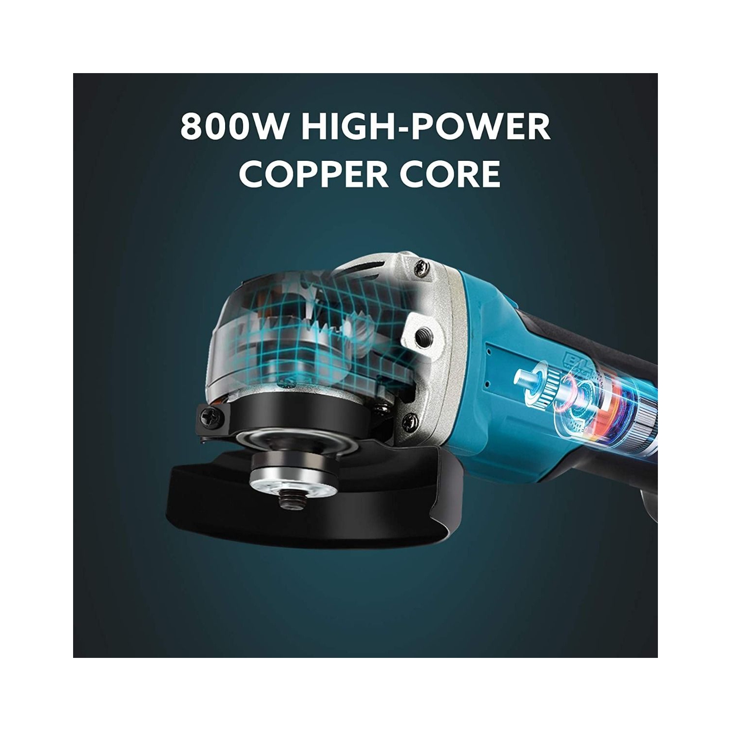 ISTAR Cordless Angle Grinder, 18V Brushless Cut-off Tool/Angle Grinder 2-Position Anti-Vibration Handle 1 Wrench For Makita 18V, Tool Only