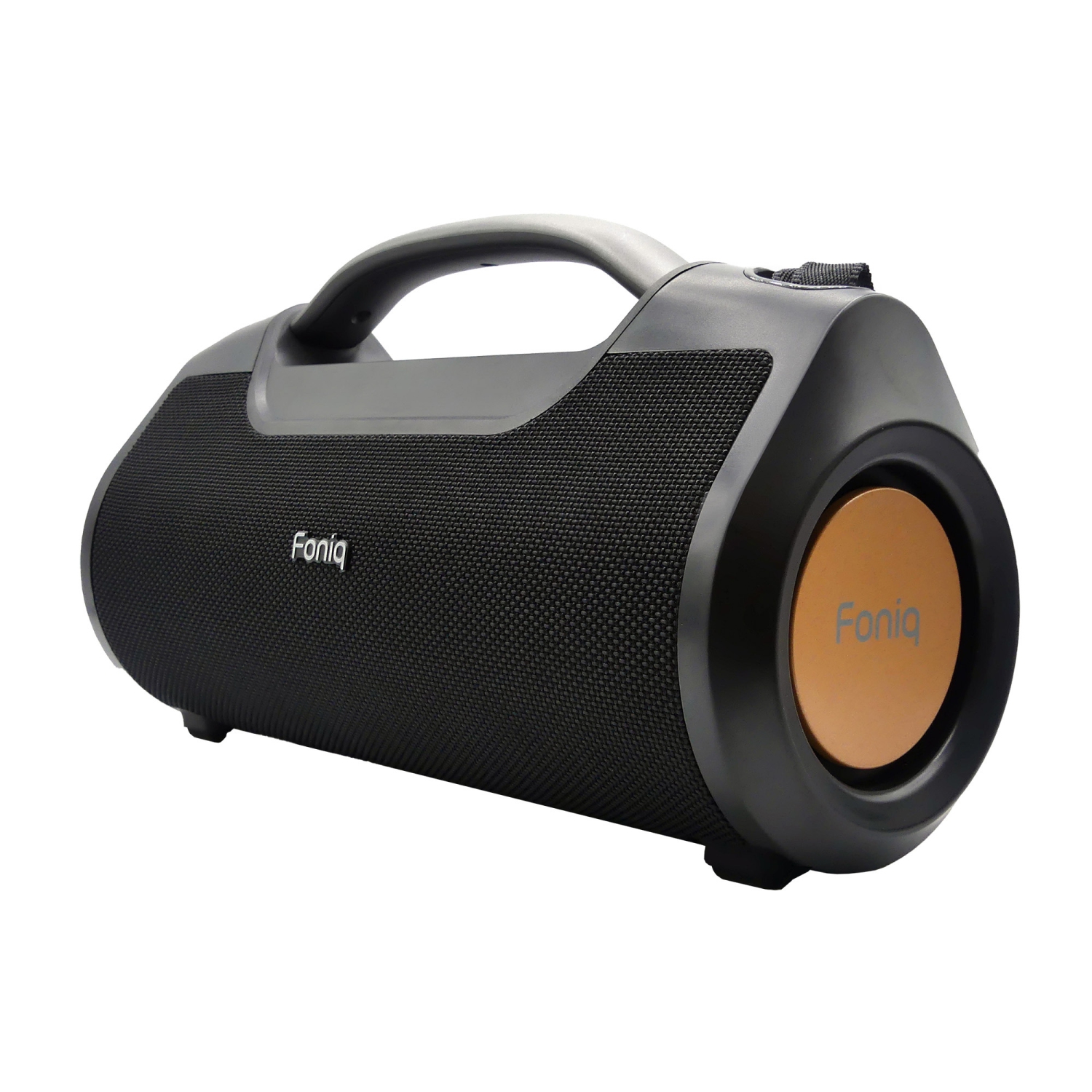 Haut-parleur portatif BluetoothMD Foniq Apollo TWS avec chargeur portable intégré et entrées USB/aux