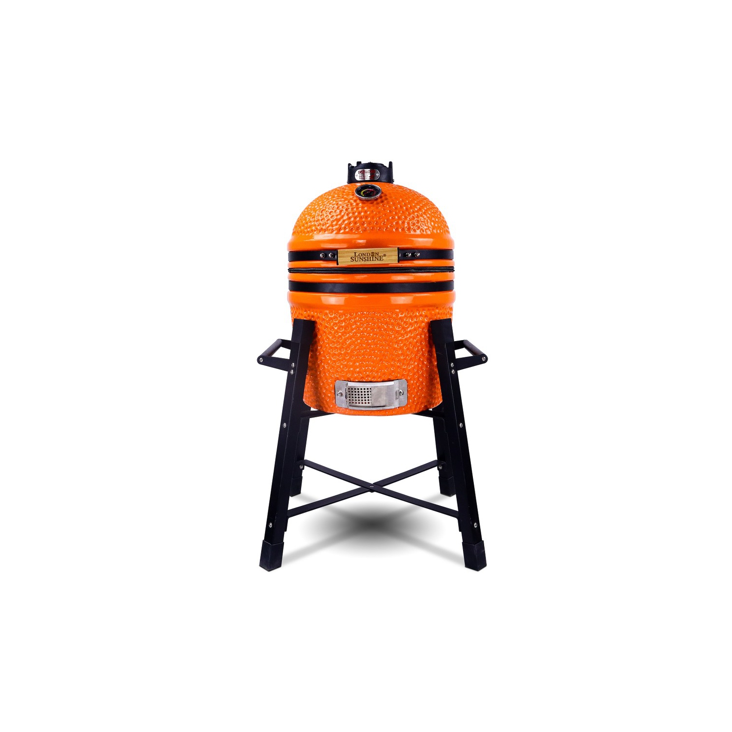 Fumoir au charbon à griller 15 po Ceramic Kamado de London Sunshine - OR