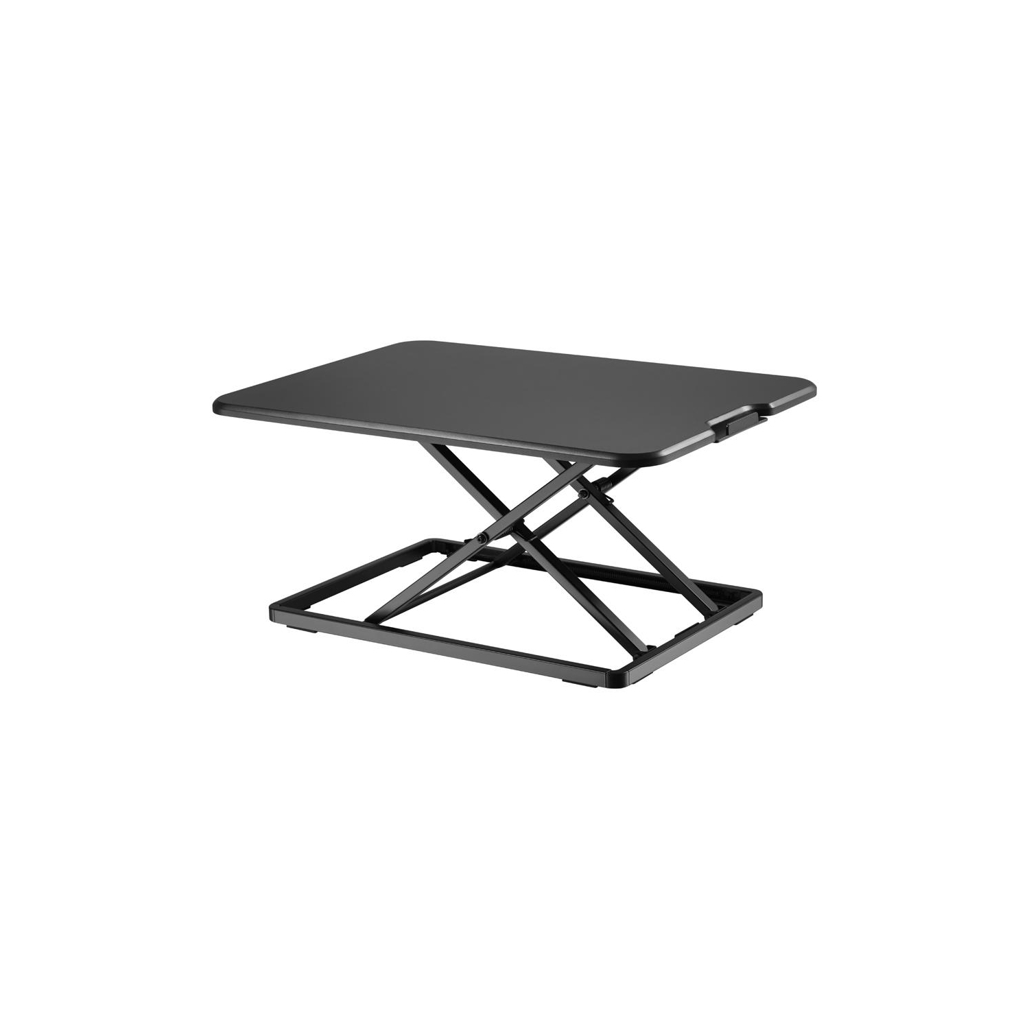 Amer Mounts – Bureau de travail assis/debout à hauteur réglable ultramince, noir, table de 26.4 po de largeur, 1.8 po de largeur, EZUP2619