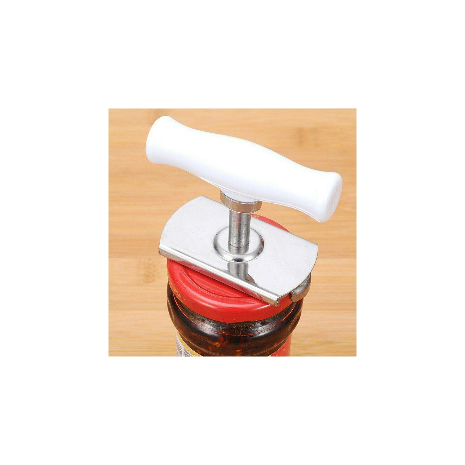 Can Opener Adjustable Jar Lid Bottle Remover Stainless Steel Twist Off Grip Tool