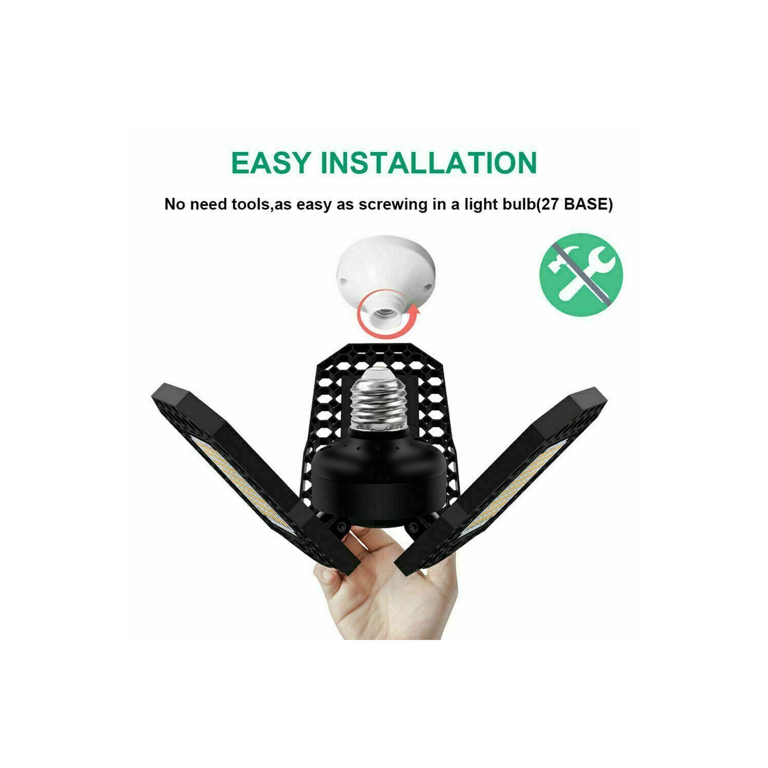 Garage Ceiling Lights 60w Shop Light for Warehouse Basement Parking Lot workshop