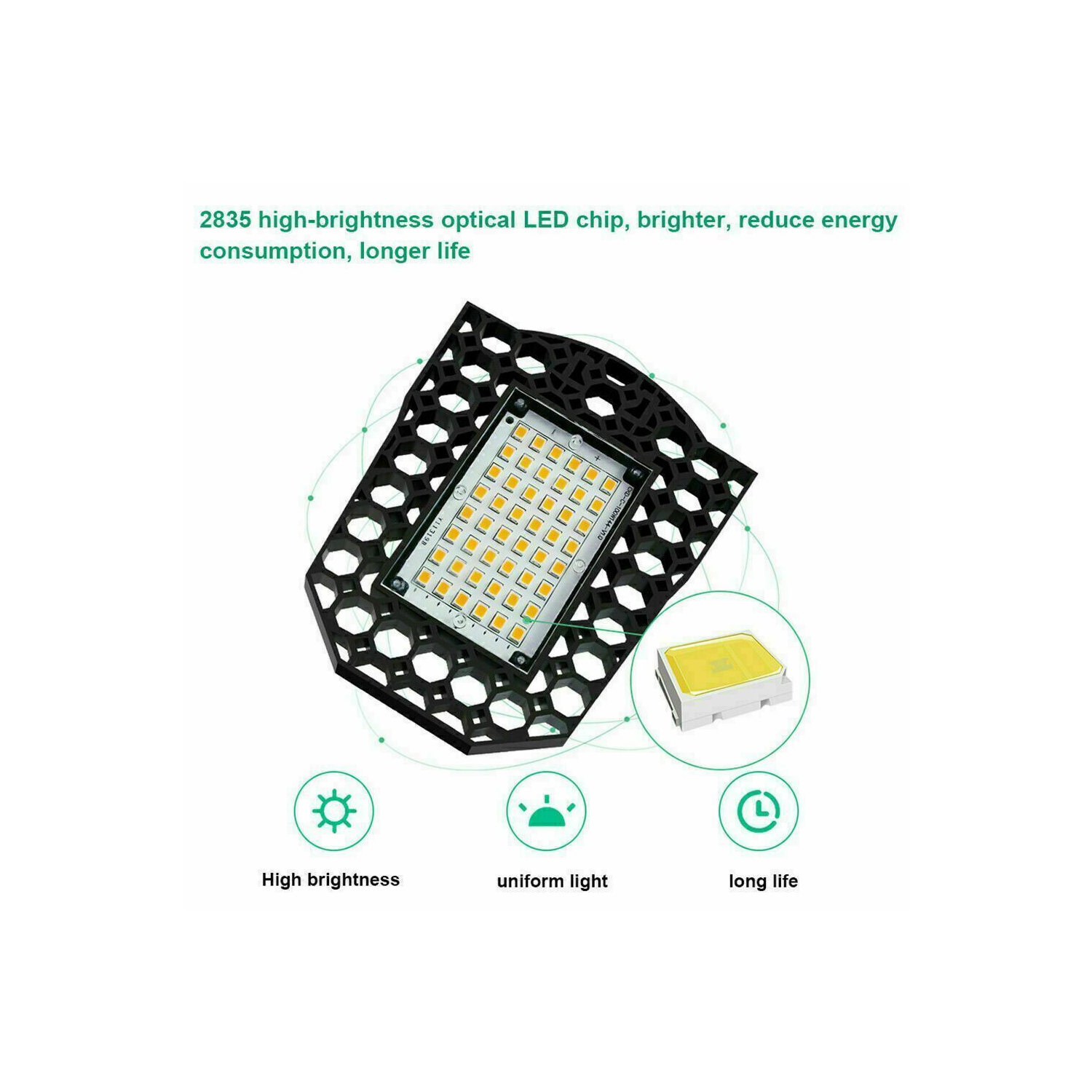 Garage Ceiling Lights 60w Shop Light for Warehouse Basement Parking Lot workshop