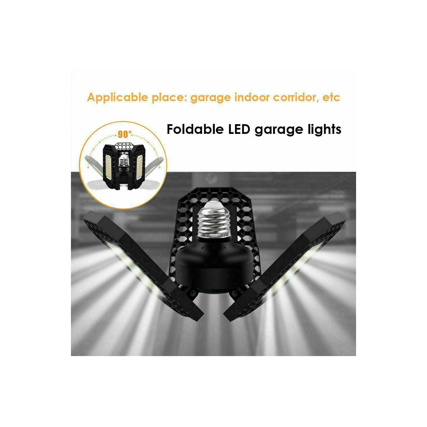 Garage Ceiling Lights 60w Shop Light for Warehouse Basement Parking Lot workshop