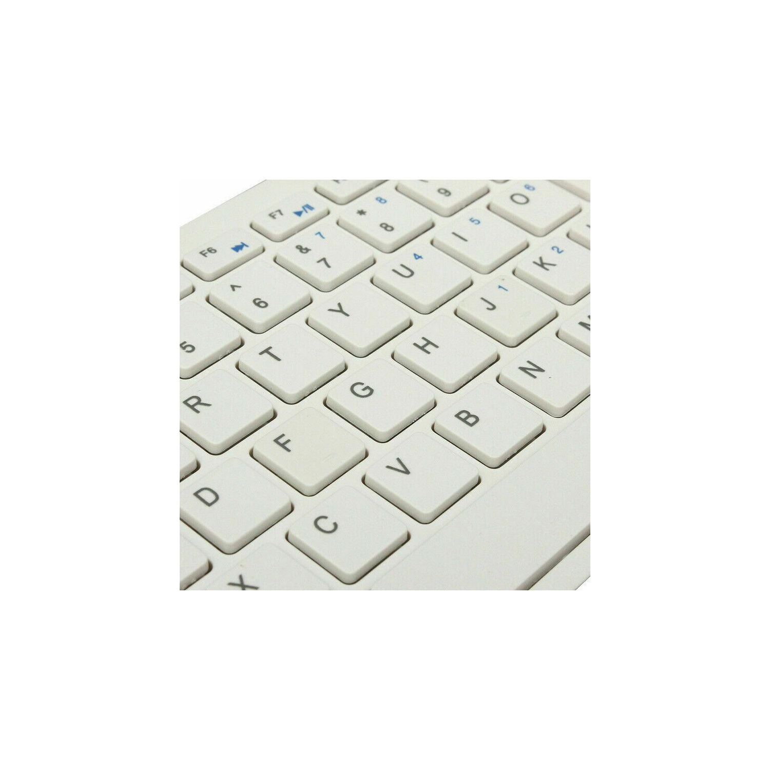 Ensemble clavier et souris sans fil ultramince de 2,4 GHz blanc pour portable PC