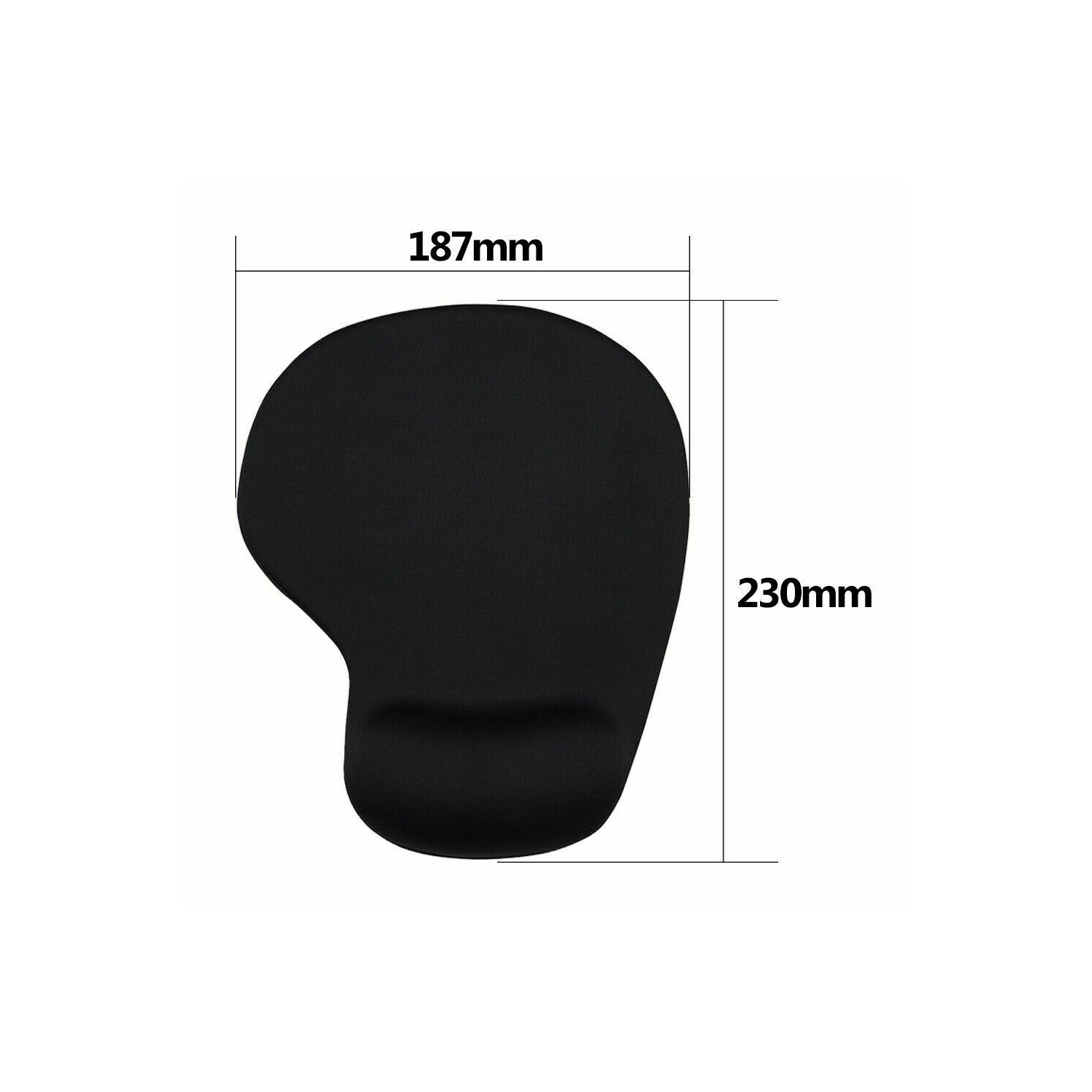 Tapis de souris ergonomique en gel de silicone pour repose-poignet de confort