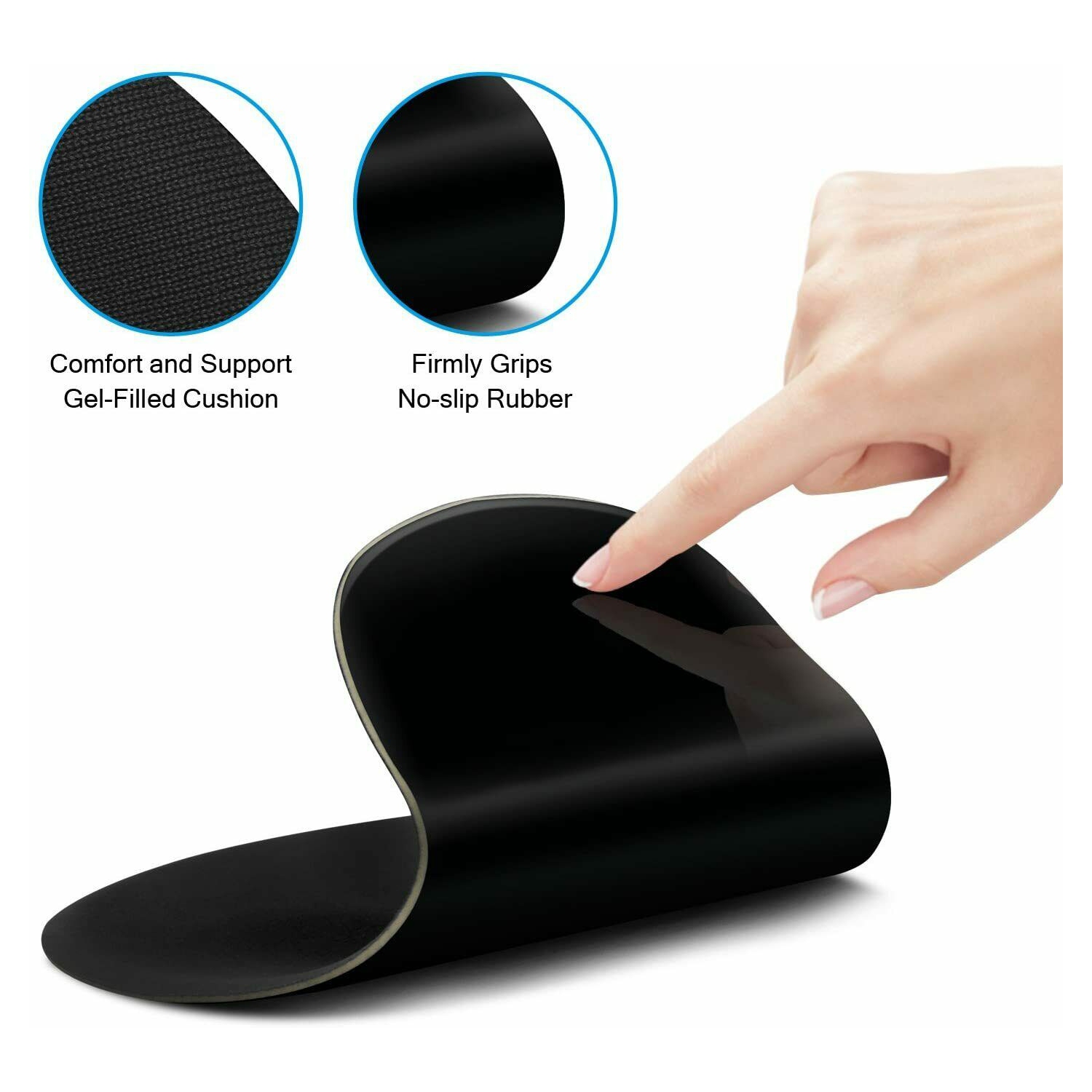 Tapis de souris ergonomique en gel de silicone pour repose-poignet de confort