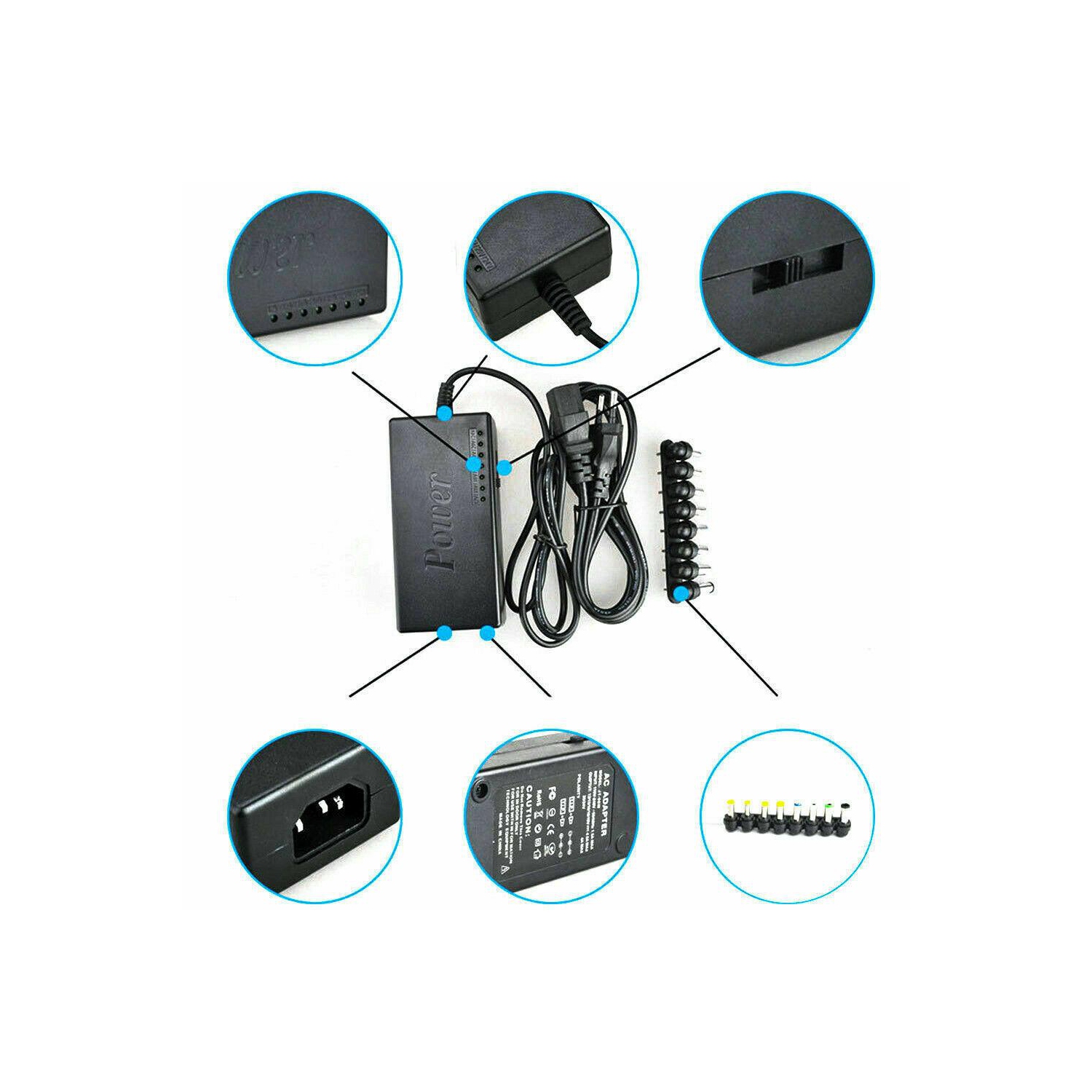 12-24V Universal Adjustable Power Supply Charger Adapter For Notebook Laptop CA