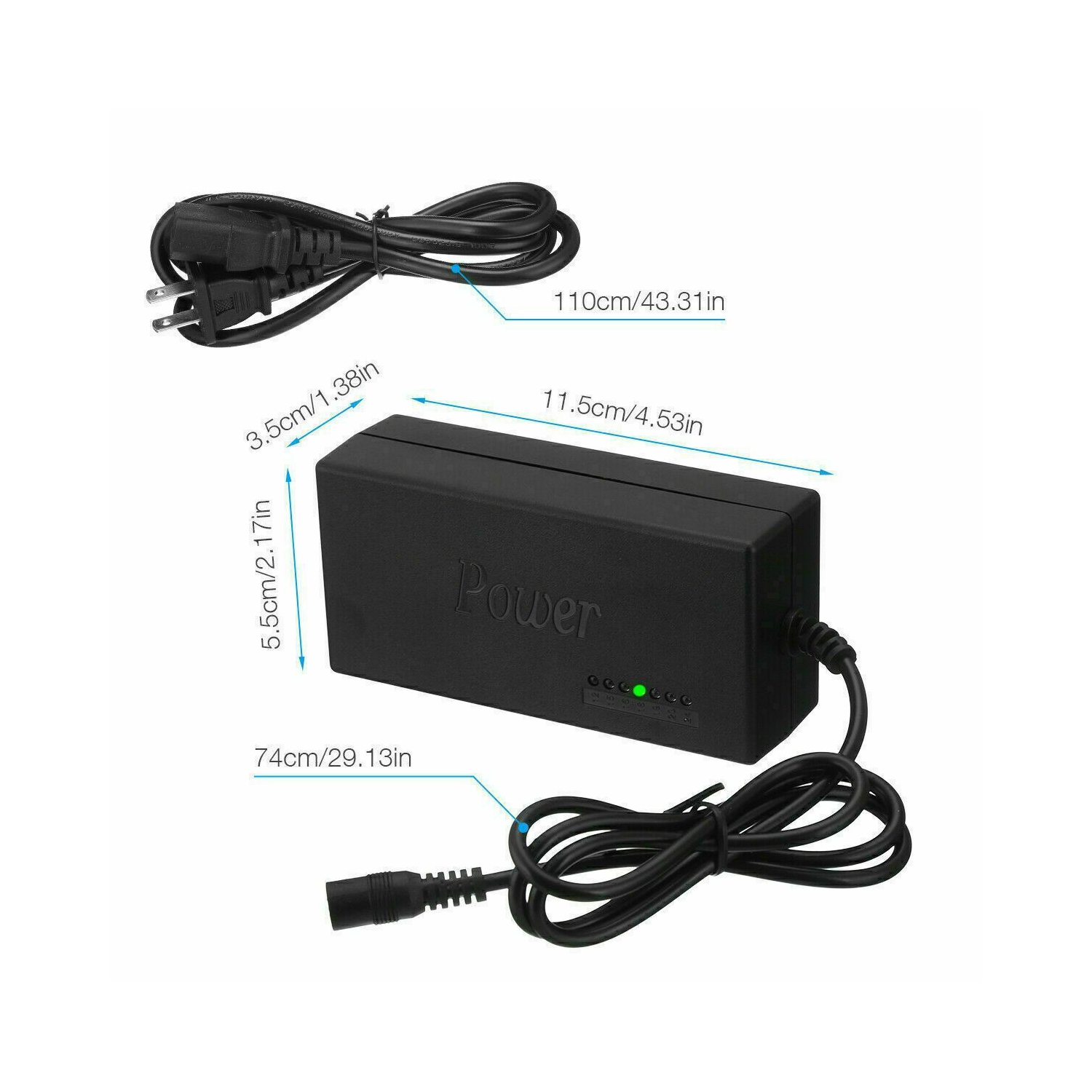 12-24V Universal Adjustable Power Supply Charger Adapter For Notebook Laptop CA
