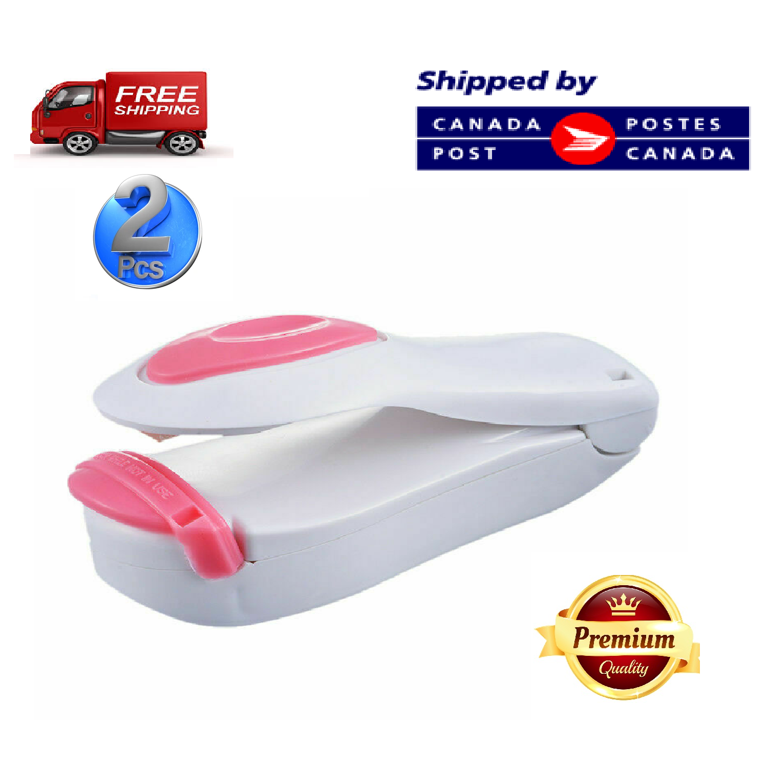 2 PCS Mini Heat Sealing Machine Bag Heat Sealer Plastic Bags Package Sealing