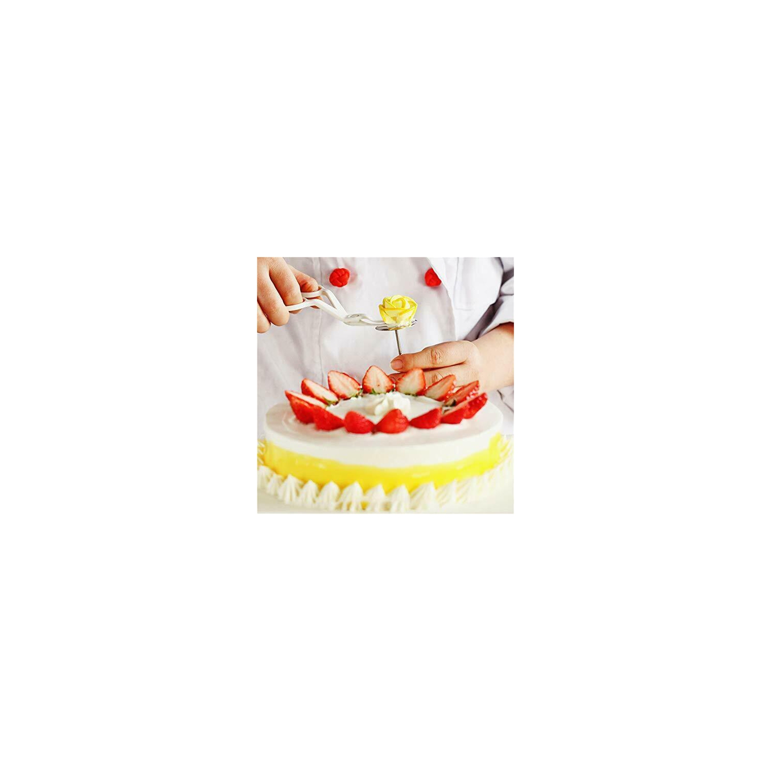 Flower Lifter Icing Fondant Cake Decorating Tool Scissor Clip Cream Transfer