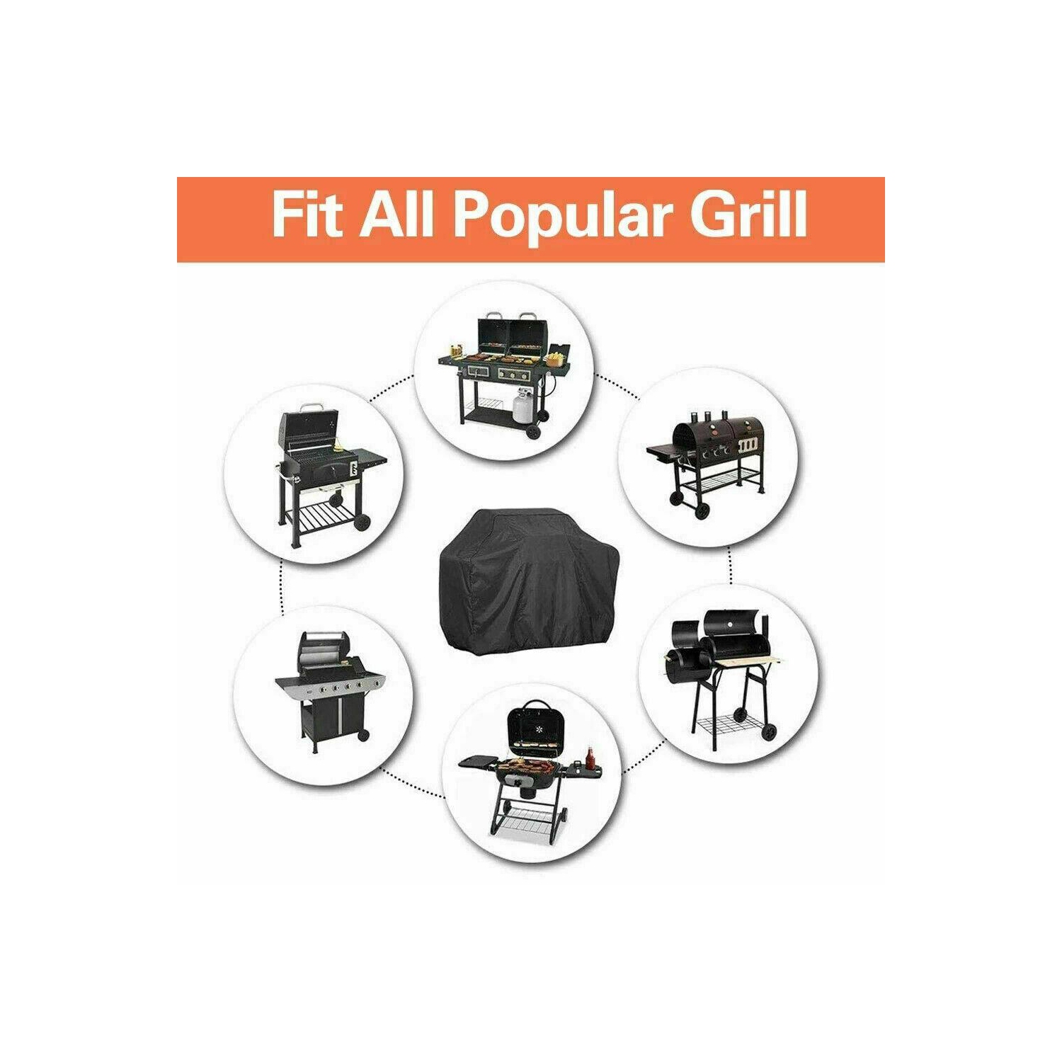 Housse de barbecue au gaz de 57&nbsp;po pour barbecue étanche, protection robuste, extérieur, CA