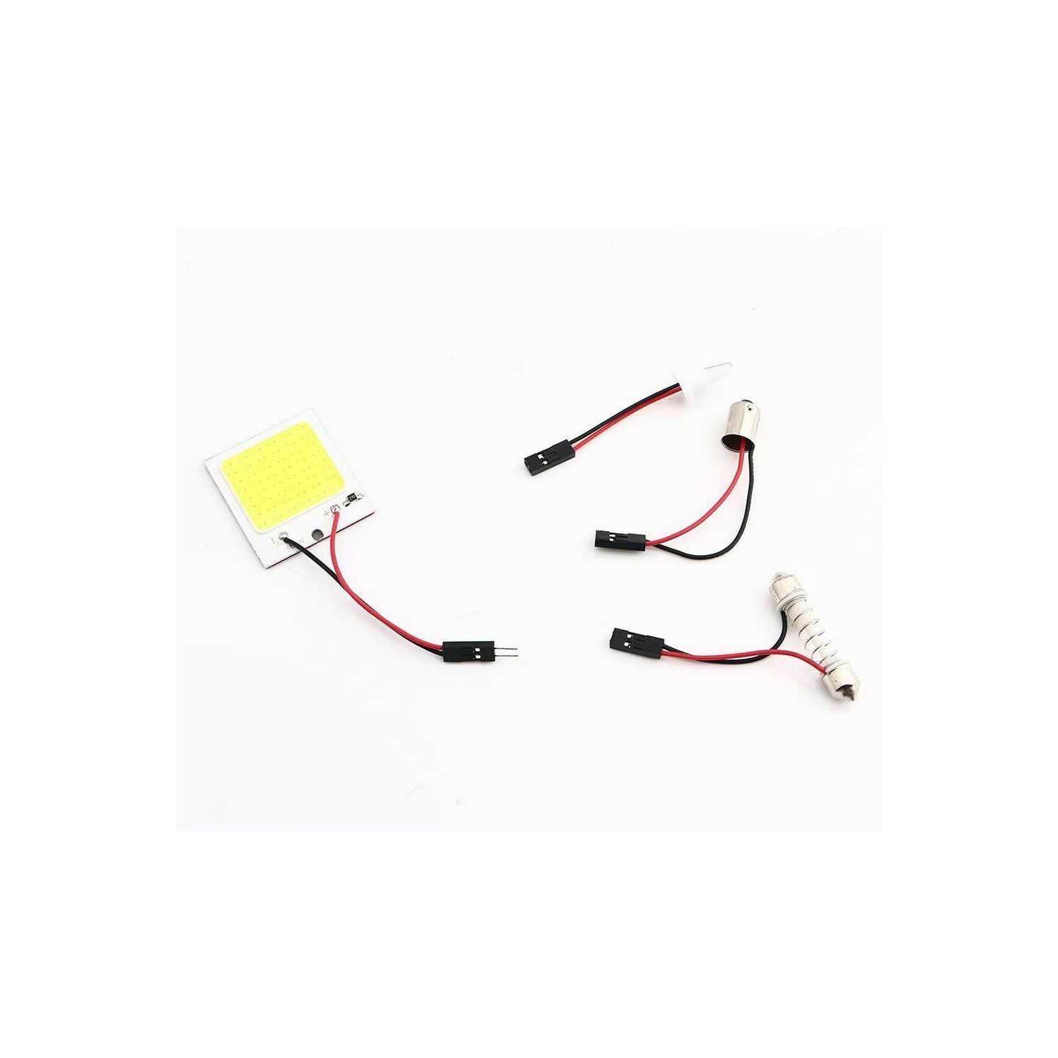 20pcs 48SMD COB White Panel LED T10 Car Interior Panel Light 12V Dome Lamp Bulb