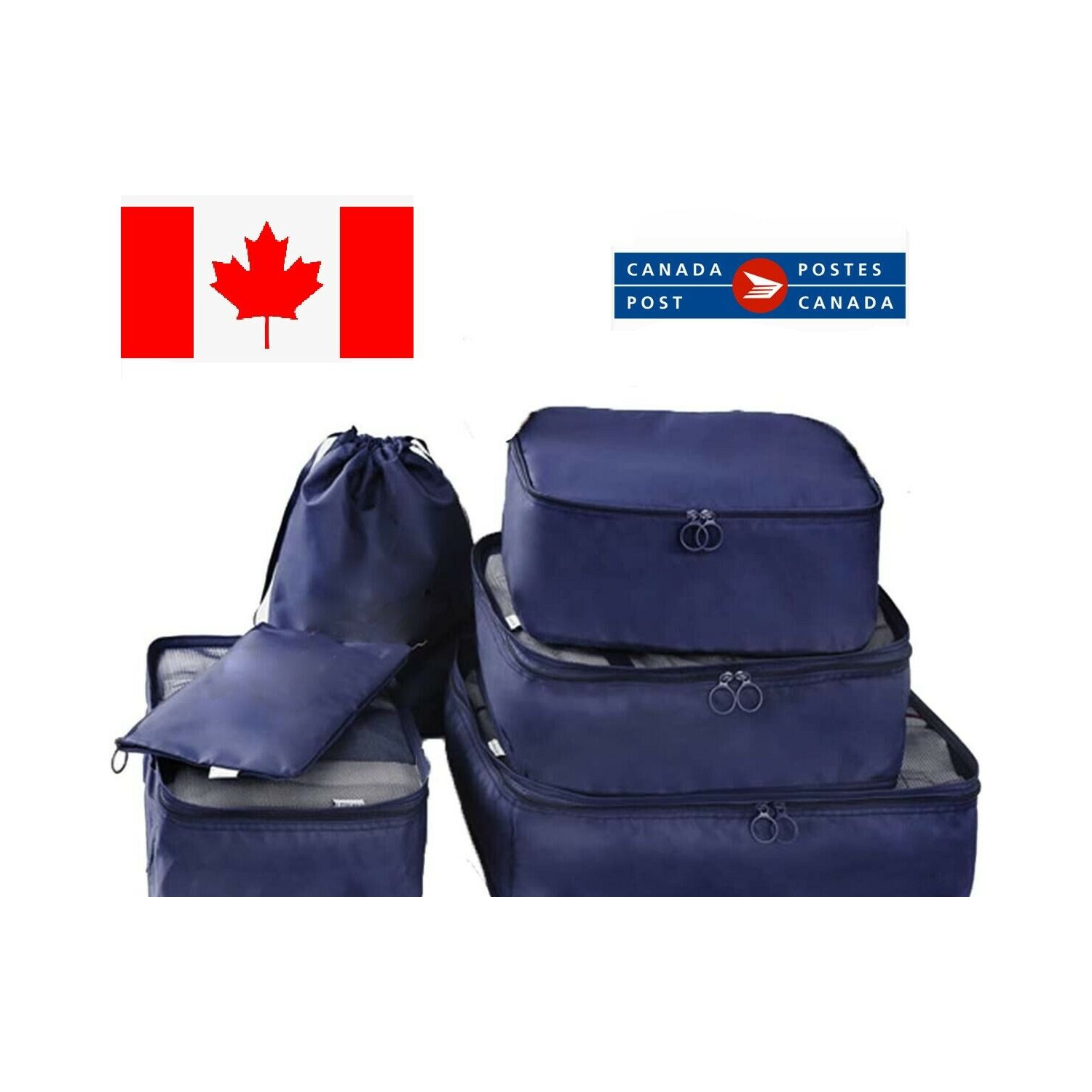 Ensemble de 6 valises/sacs de rangement de voyage format valise de rangement portatif