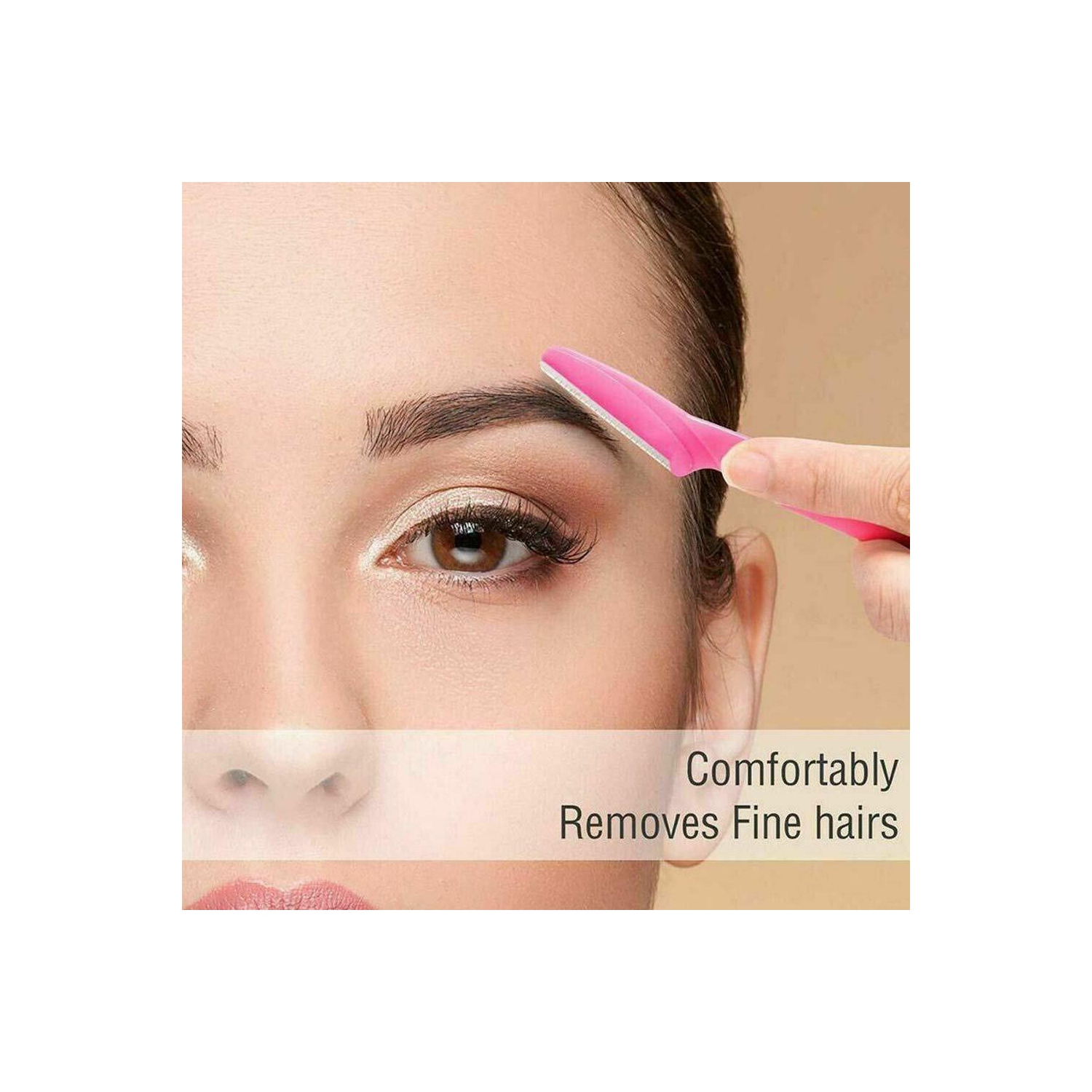 3X Women Eyebrow Razor Trimmer Face Hair Removal Safety Shaper Shaver Tool CA