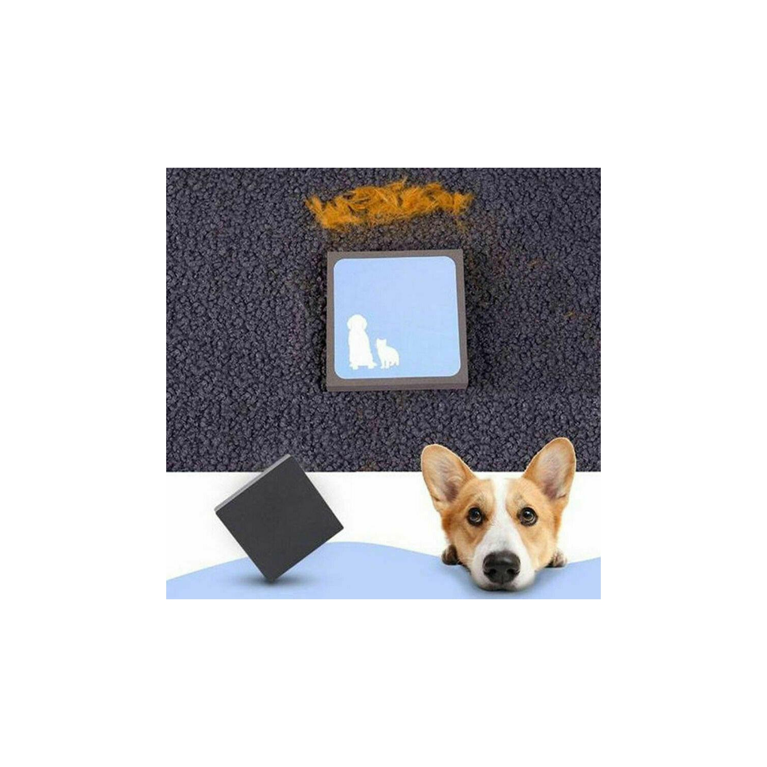 Dog Cat Pet Hair remover Cleaner Carpet Sofa Foam Sponge Fur Remover Reusable