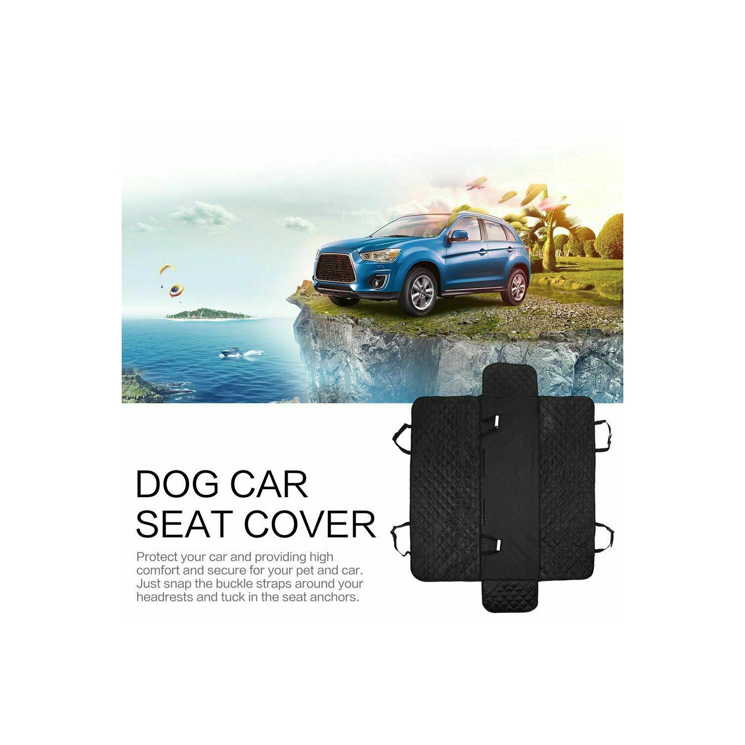 Premium Pet Back Car Seat Cover NonSlip Waterproof Pet Cat Hammock Protector Mat