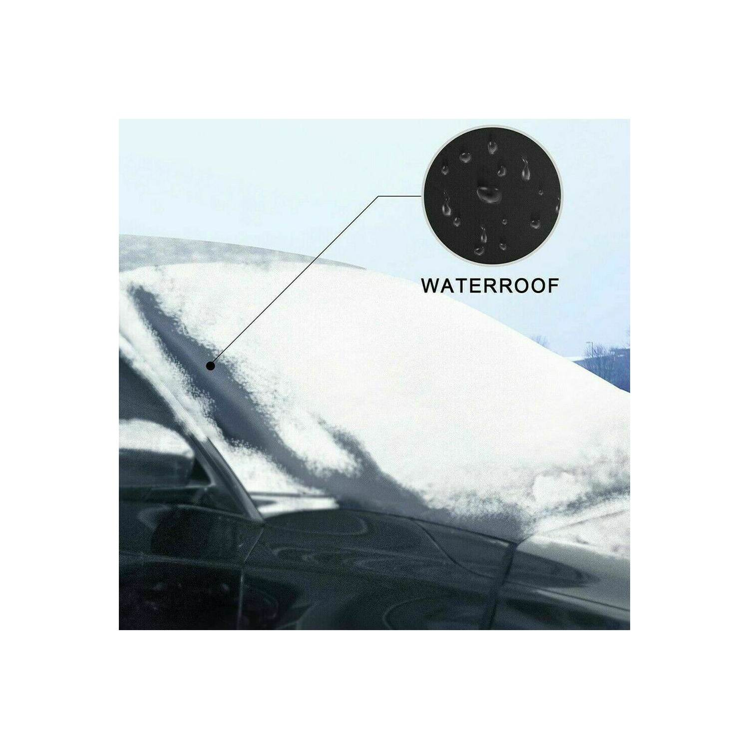 Housse universelle pour pare-brise de voiture pare-neige pare-neige pare-neige pare-brise Protection de glace Protec