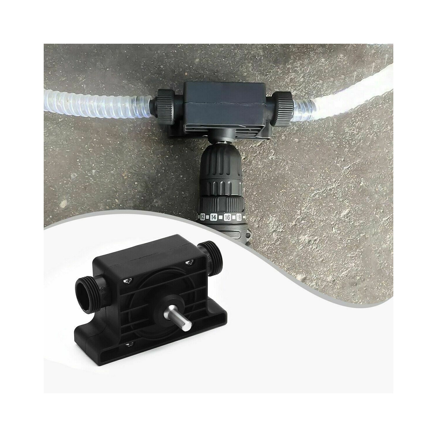 Portable Electric Drill Pump Self Priming Transfer Pump Oil Fluid Water Pump CA