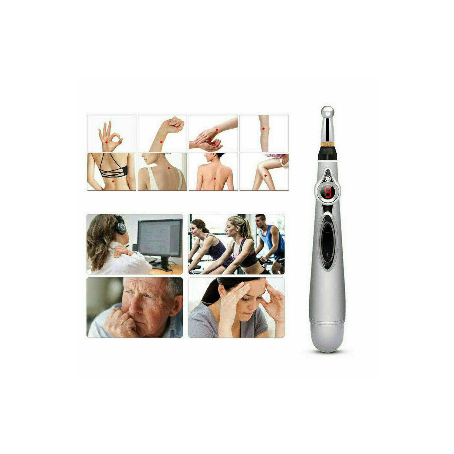 ELECTRONIC ACUPUNCTURE PEN MERIDIAN 5 MASSAGE HEAD PAIN THERAPY RELIEF GIFT