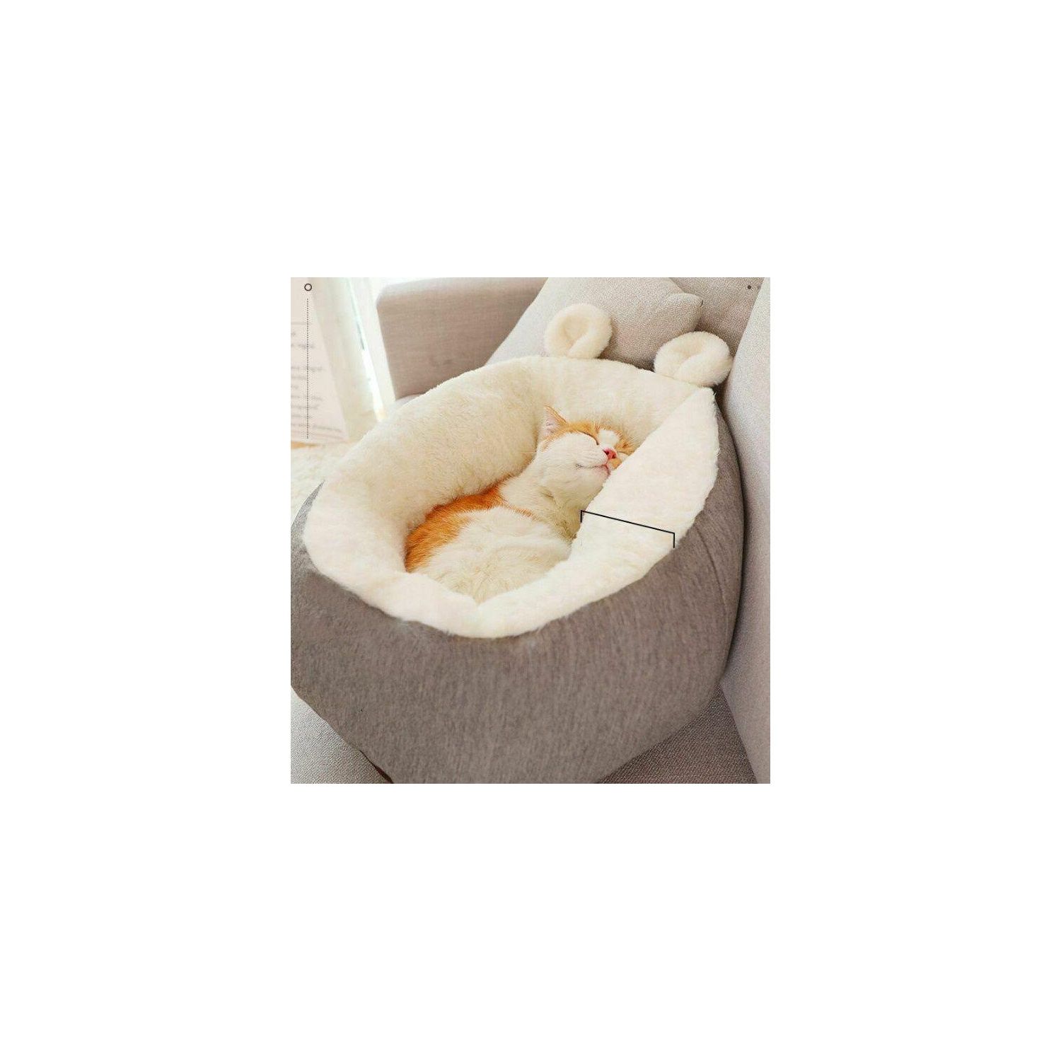 Puppy Cat Pets Soft Washable Bed Warm Cosy Round Cushion Sleeping Mat Cave Sofa