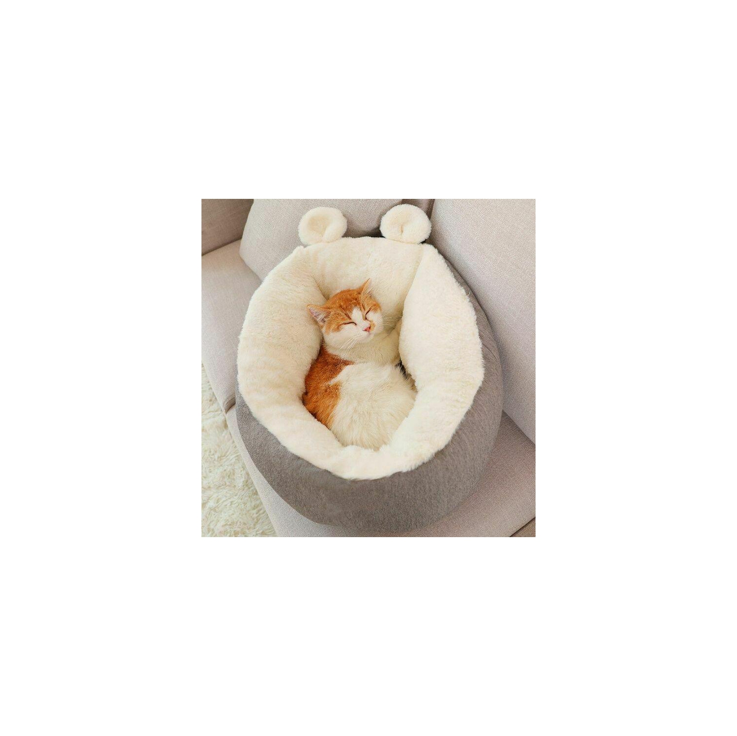 Puppy Cat Pets Soft Washable Bed Warm Cosy Round Cushion Sleeping Mat Cave Sofa