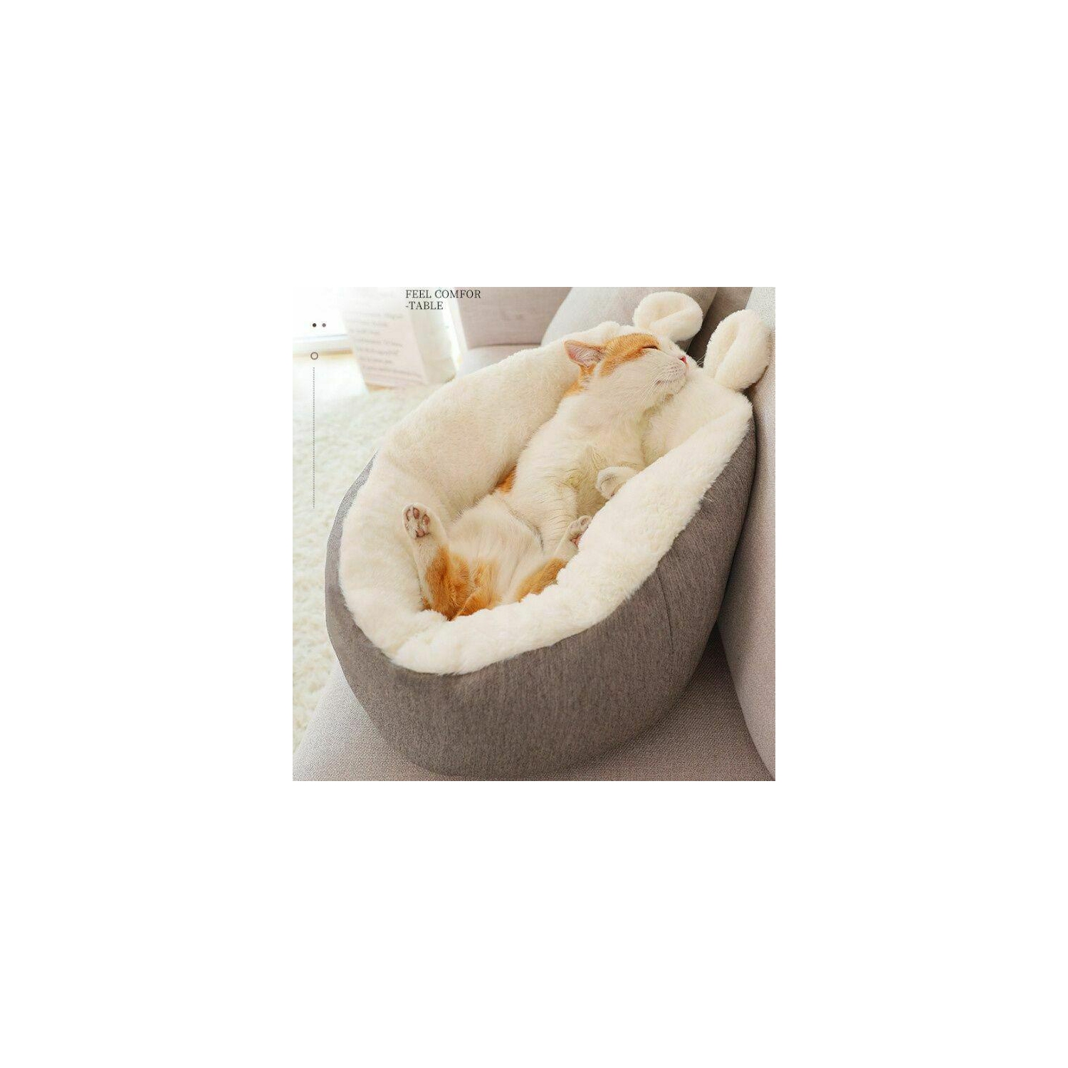 Puppy Cat Pets Soft Washable Bed Warm Cosy Round Cushion Sleeping Mat Cave Sofa