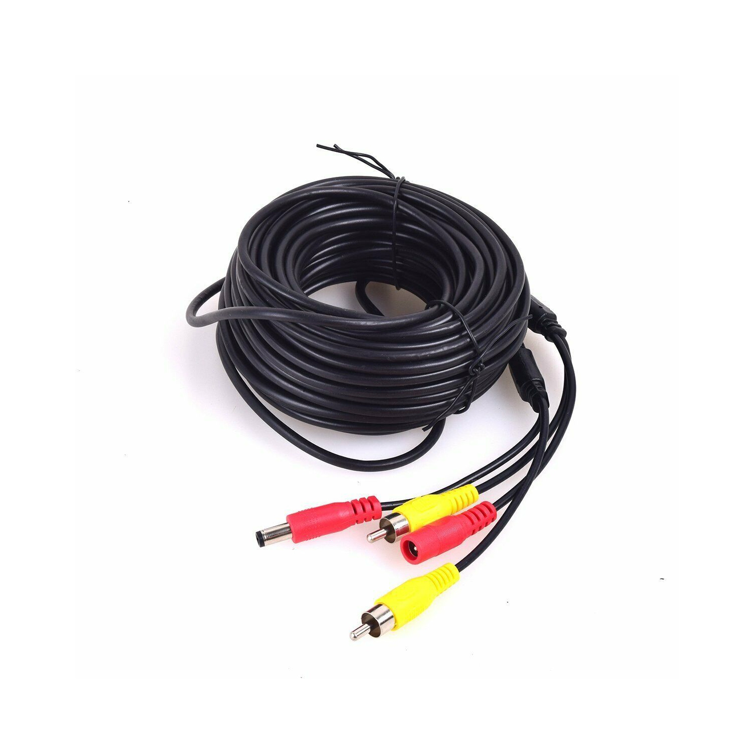 ISTAR RCA DC Power Audio Video AV Extension Cable for CCTV Security Car Tuck Bus Trailer Reverse Parking Camera 10 Meters 32Ft