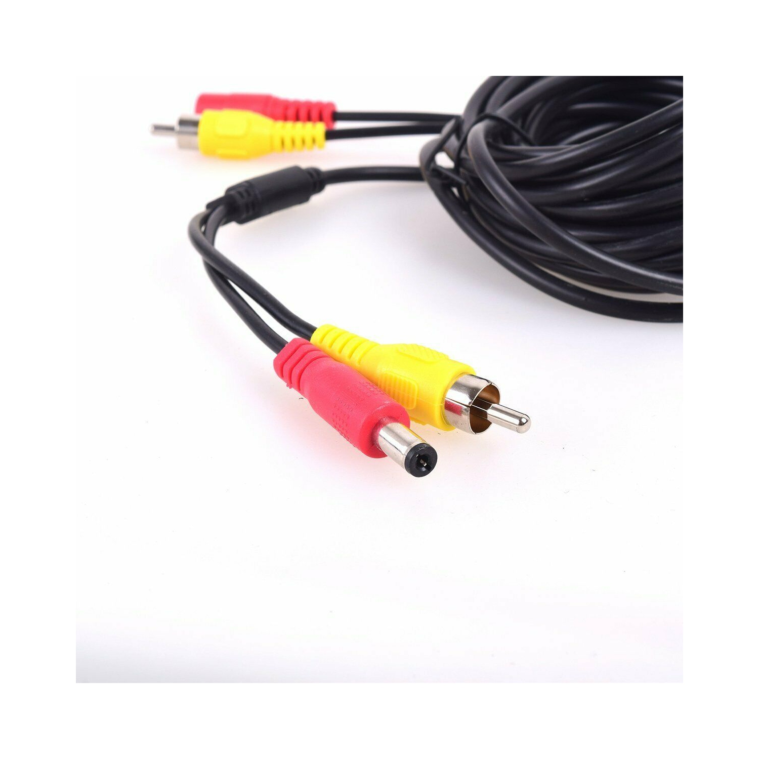 ISTAR RCA DC Power Audio Video AV Extension Cable for CCTV Security Car Tuck Bus Trailer Reverse Parking Camera 10 Meters 32Ft