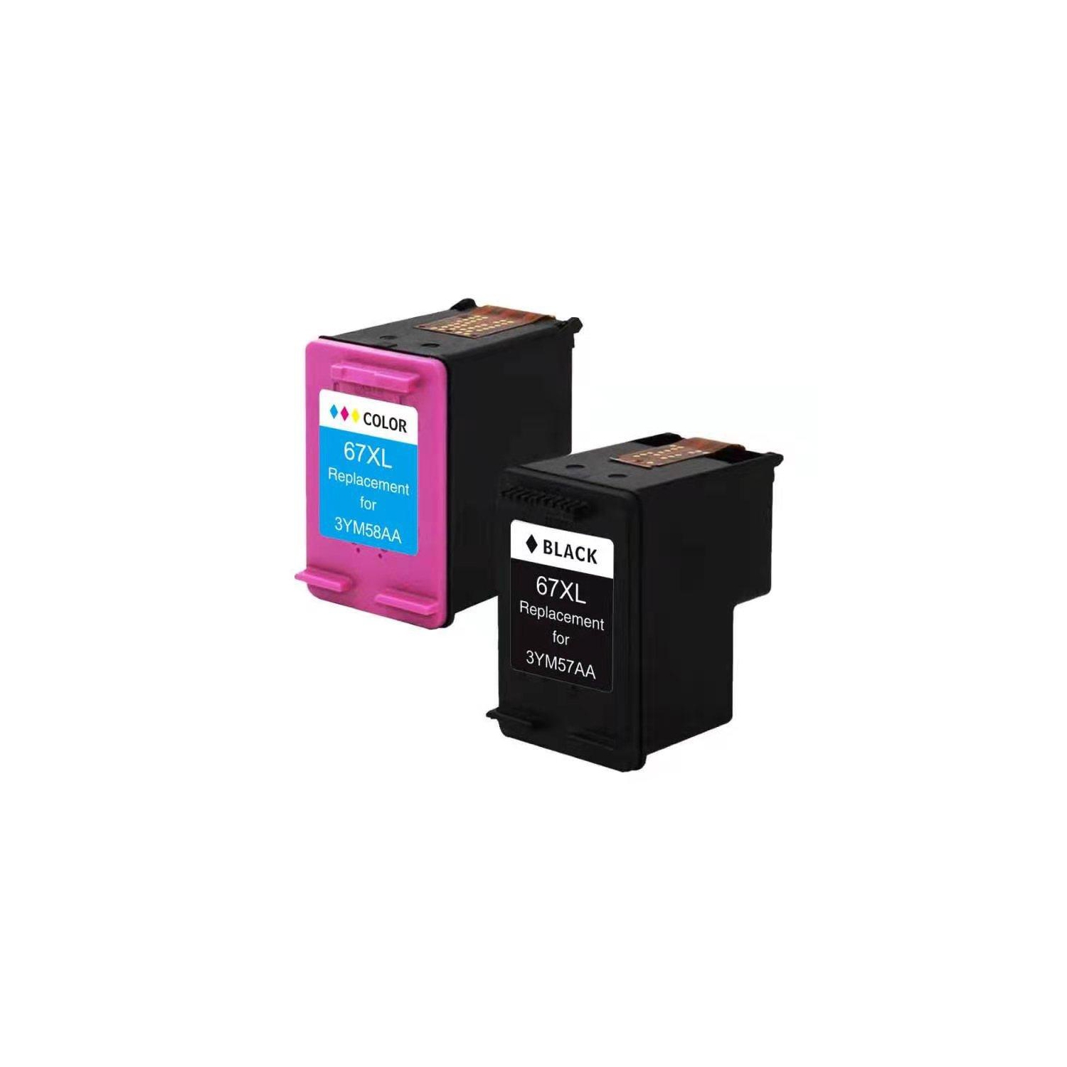 Compatible HP 67XL Combo Black/Color Ink Cartridge By Superink