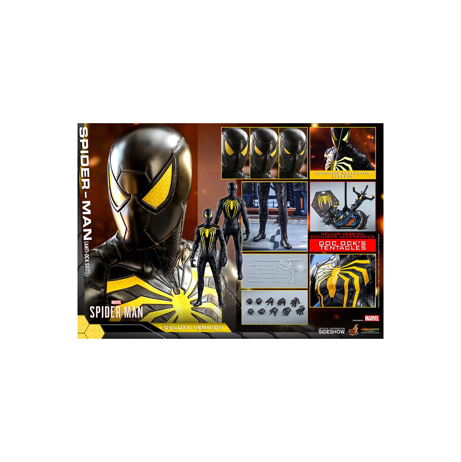 Spider-Man Video Game 12 Inch Action Figure 1/6 Scale - Spider-Man Deluxe Hot Toys 906796