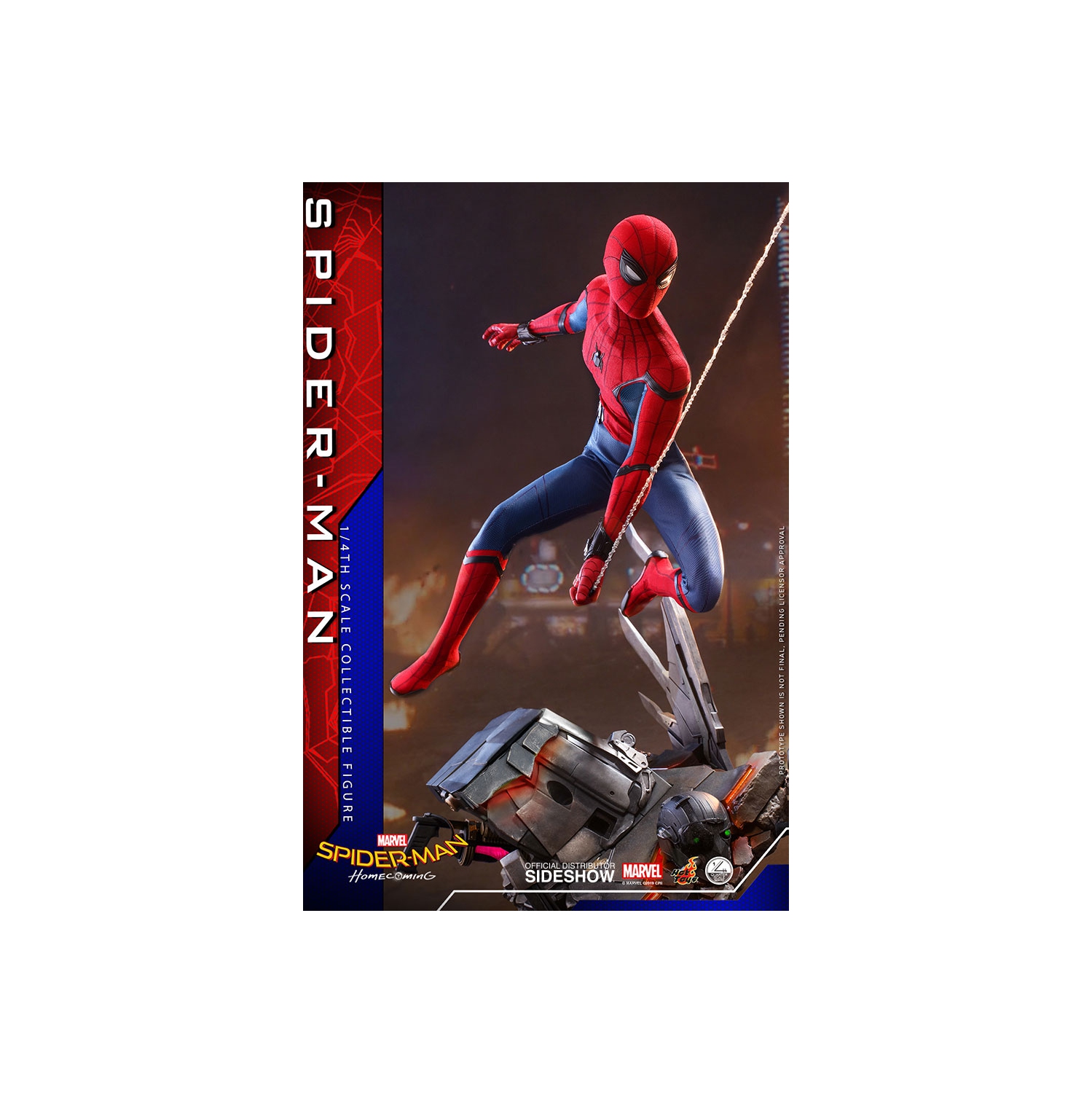 Spider-Man Homecoming figurine d’action de 17 po de série à échelle 1/4 – Spider-Man Hot Toys 905037
