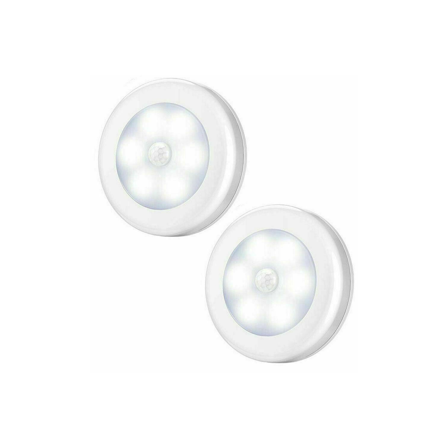 2PCS Motion Indoor Wall light with 6 LED Lights Inside Motion Sensor Night Light
