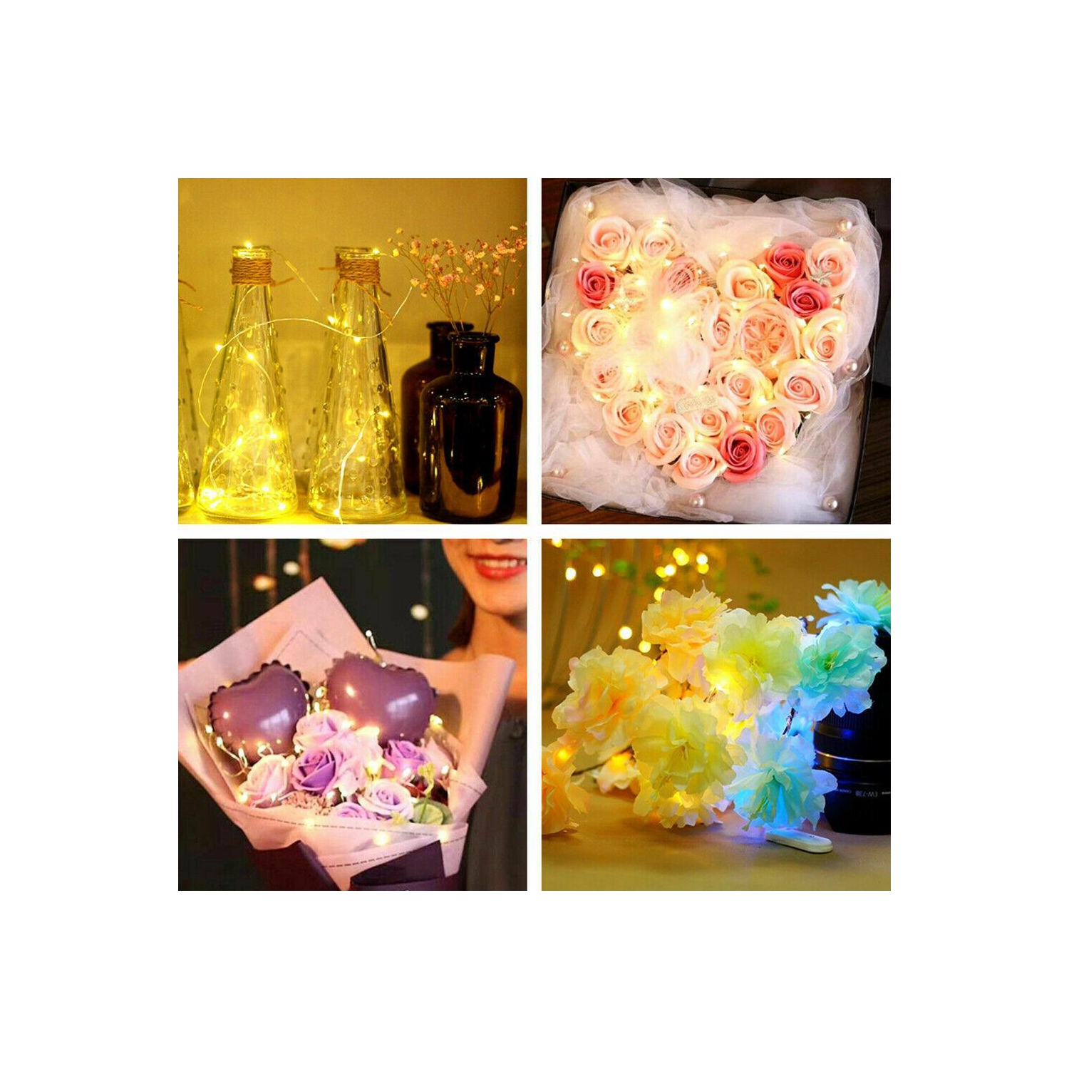 Bande lumineuse solaire DEL 30 m guirlande de lumières de Noël d'extérieur étanche jardin de Noël CA