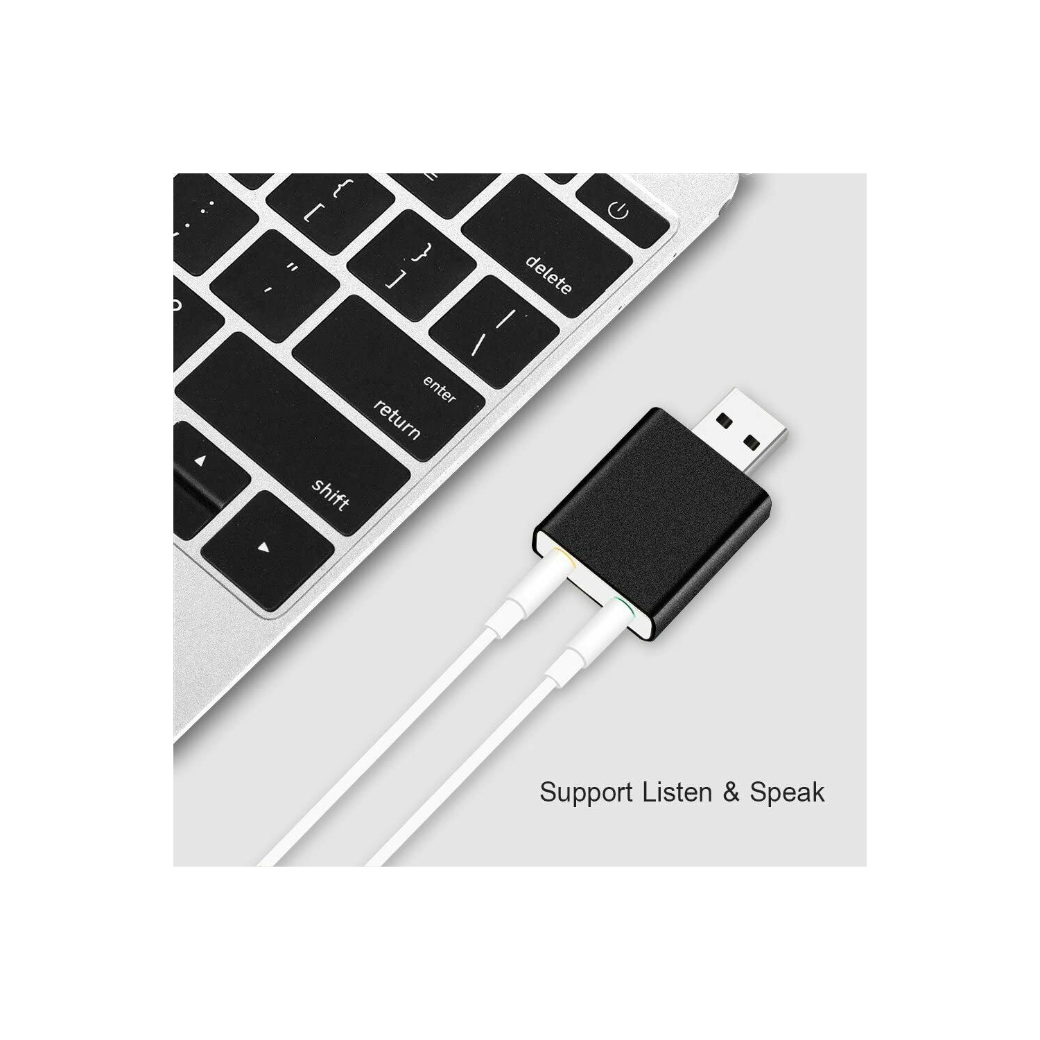 USB 2.0 to 3.5mm mic headphone Jack Stereo Headset Sound Card Audio Adapter CA