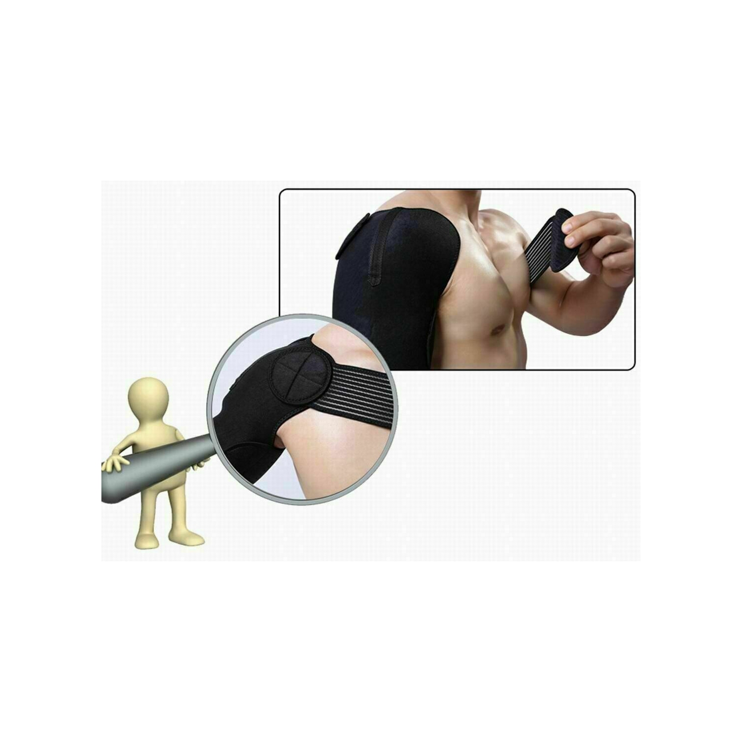 Bande de compression ajustable à l’épaule pour soulager les sports de rotateur