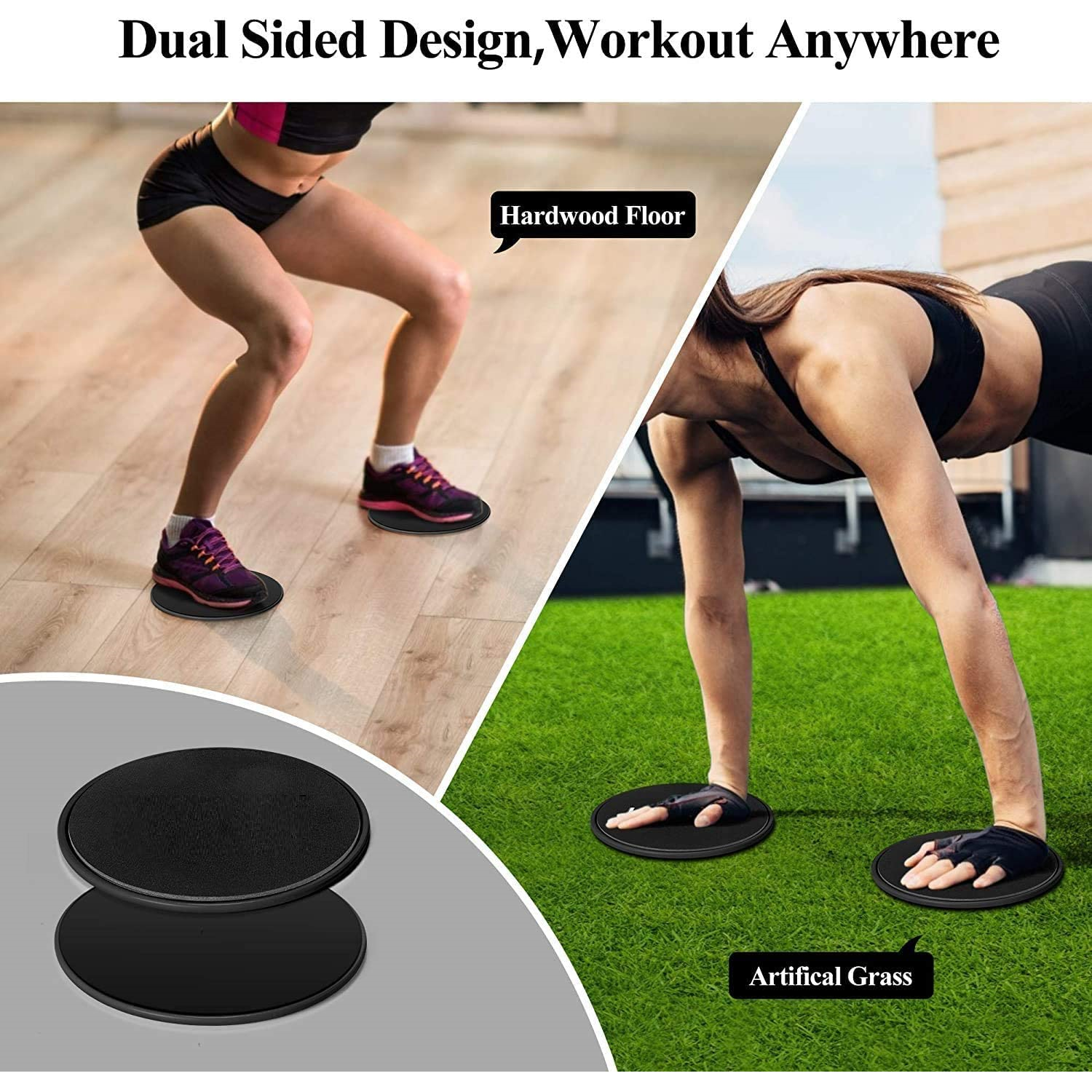 ISTAR Core Sliders for Working Out on Carpet Wood and Floor to sculpt your  core, Best Sized Non Slip Exercise Sliders Gliding Discs for feet,  beachbody strength slides for ab workouts