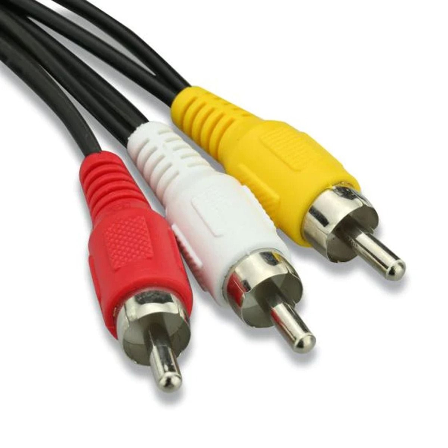 ISTAR 3 RCA Male Jack to 6 RCA Female Plug Splitter Audio Video Av Adapter Cable 25 CM