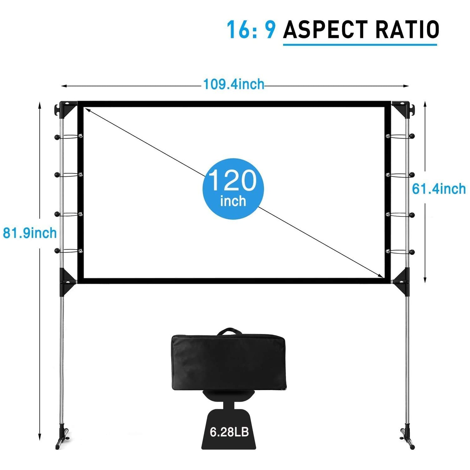 NIERBO Outdoor Portable Projector Screen