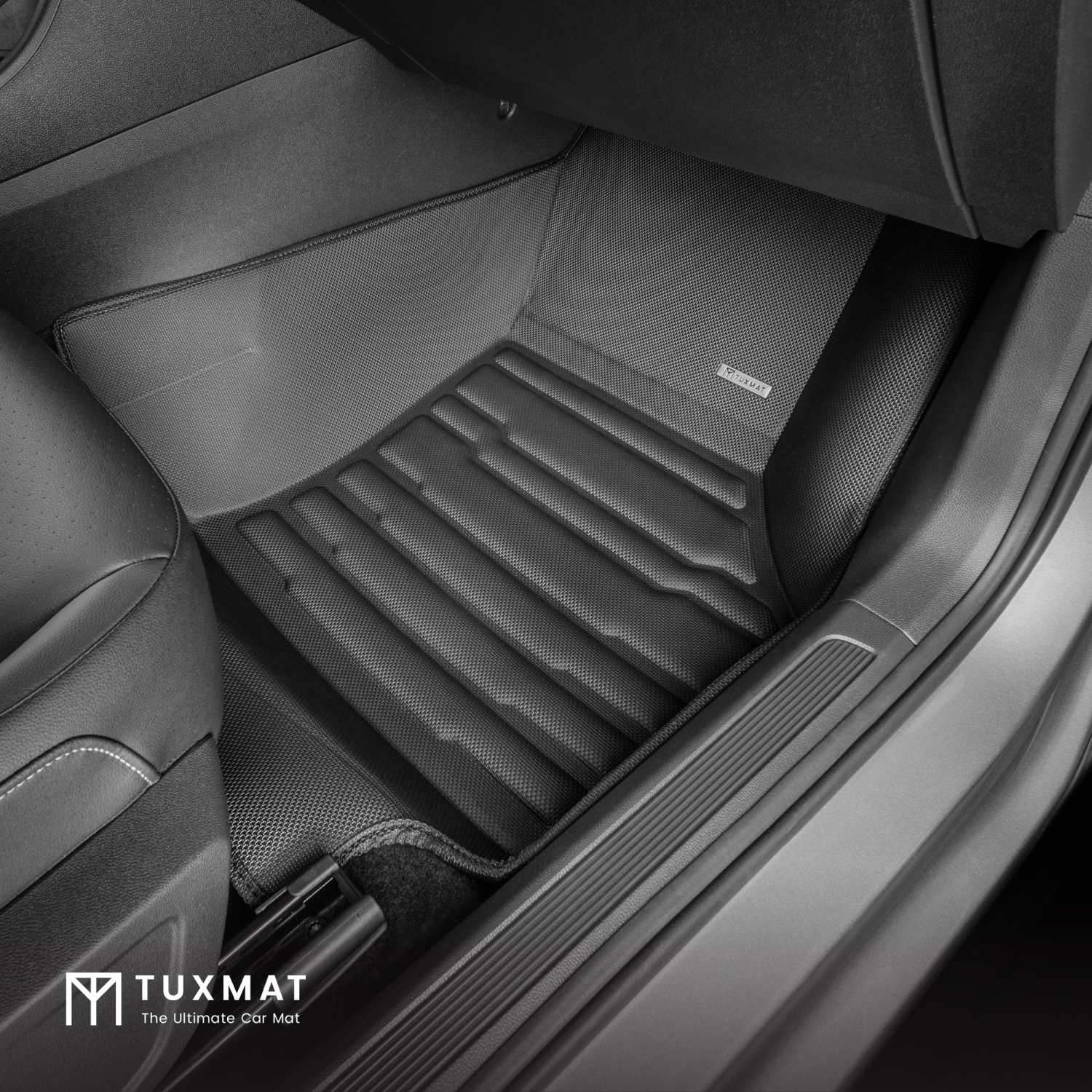 TuxMat - For Volkswagen Jetta 2019-2026 Models - Custom Car Mats - Maximum Coverage, All Weather, Laser Measured - This Full Set Includes 1st and 2nd