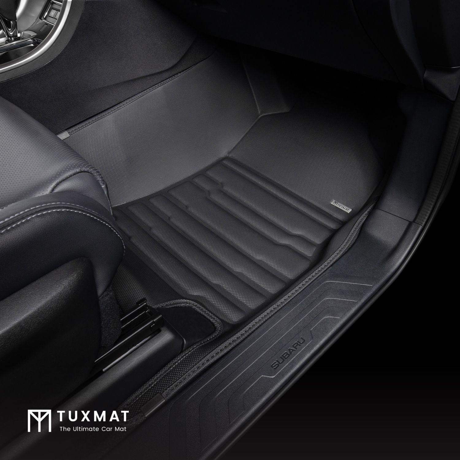 TuxMat - For Subaru Ascent 7-Seater 2019-2026 Models - Custom Car Mats - Maximum Coverage, All Weather, Laser Measured - This Full Set Includes 1st,