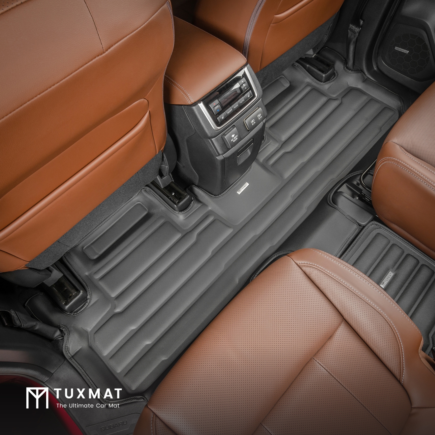 TuxMat - For Subaru Ascent 7-Seater 2019-2026 Models - Custom Car Mats - Maximum Coverage, All Weather, Laser Measured - This Full Set Includes 1st,