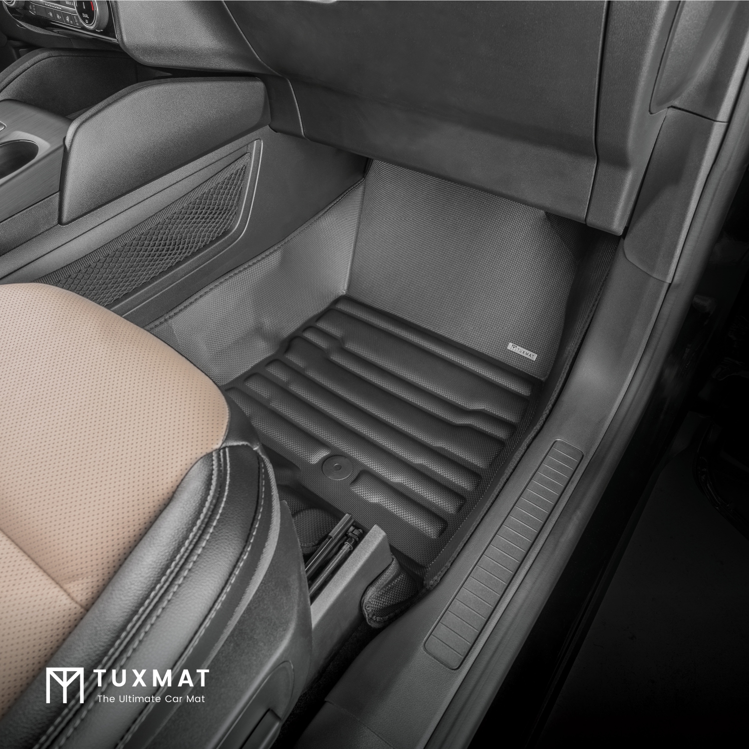 Tuxmat - pour Ford Escape Hybrid 2020-2025 modèles - Tapis de voiture personnalisé - Couverture maximale, toutes saisons, laser mesuré - cet ensemble