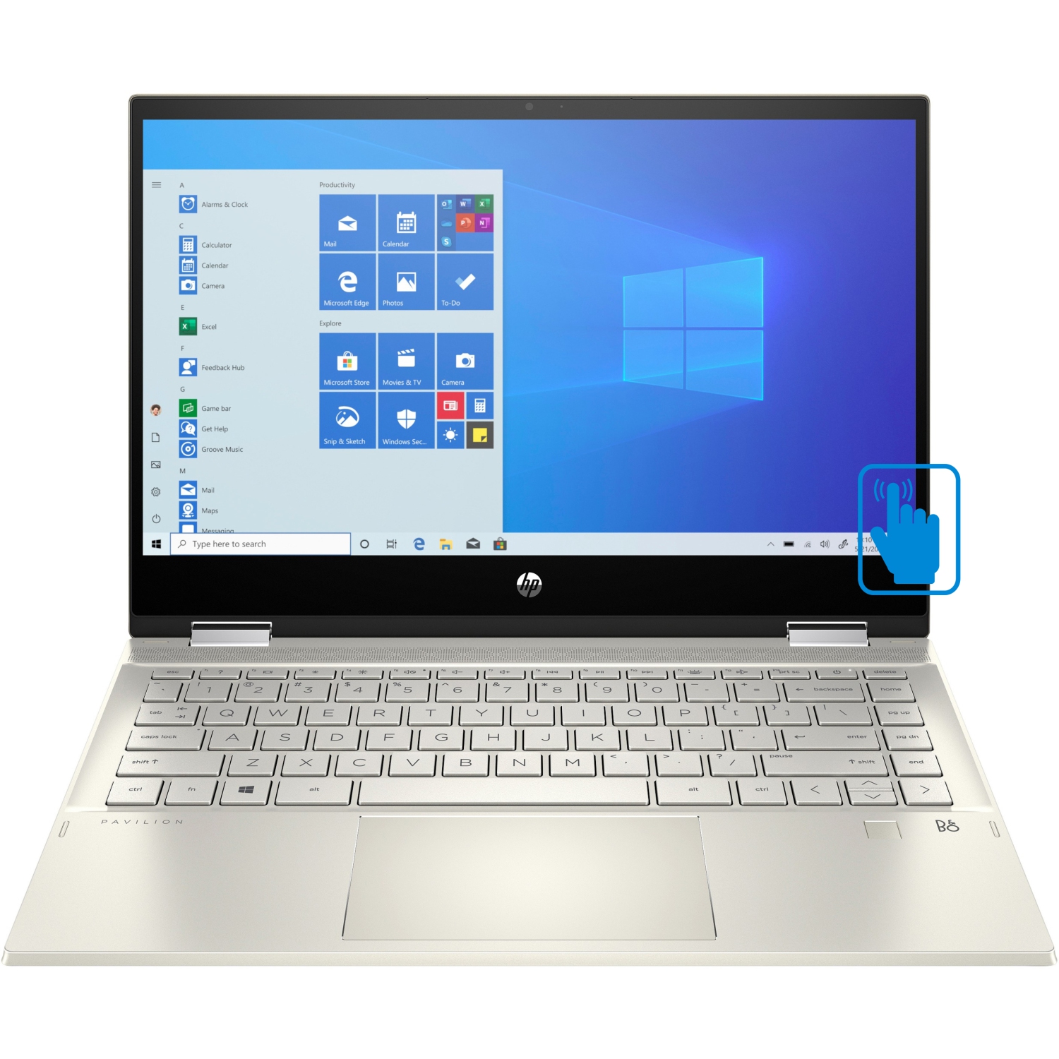 Custom HP Pavilion x360 2-in-1 Laptop (Intel i5-1135G7, 16GB RAM, 1TB m.2 SATA SSD, Intel Iris Xe, Win 10 Home)