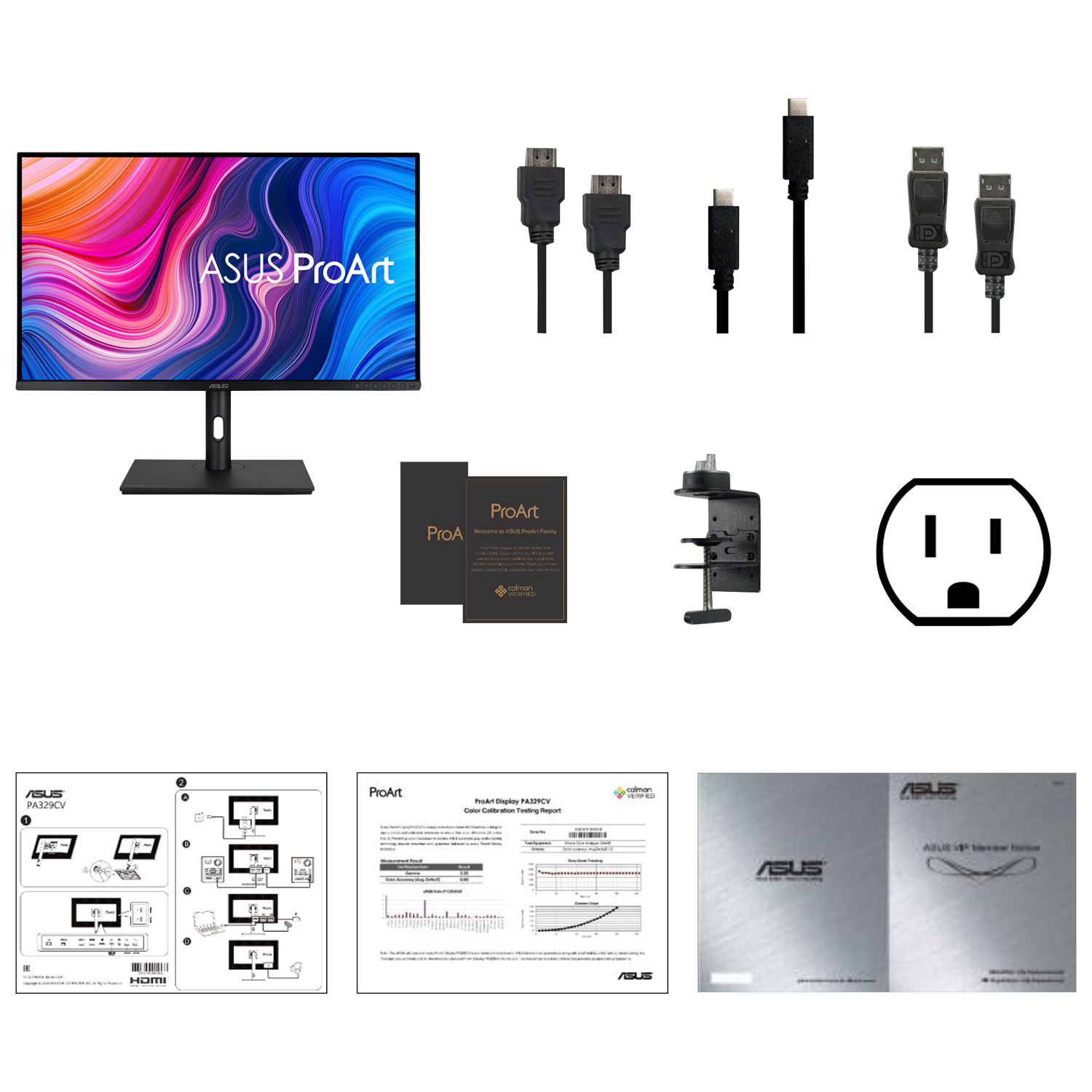 Moniteur DEL IPS UHD 4K GTG 5 ms 60 Hz 32 po ProArt d'ASUS