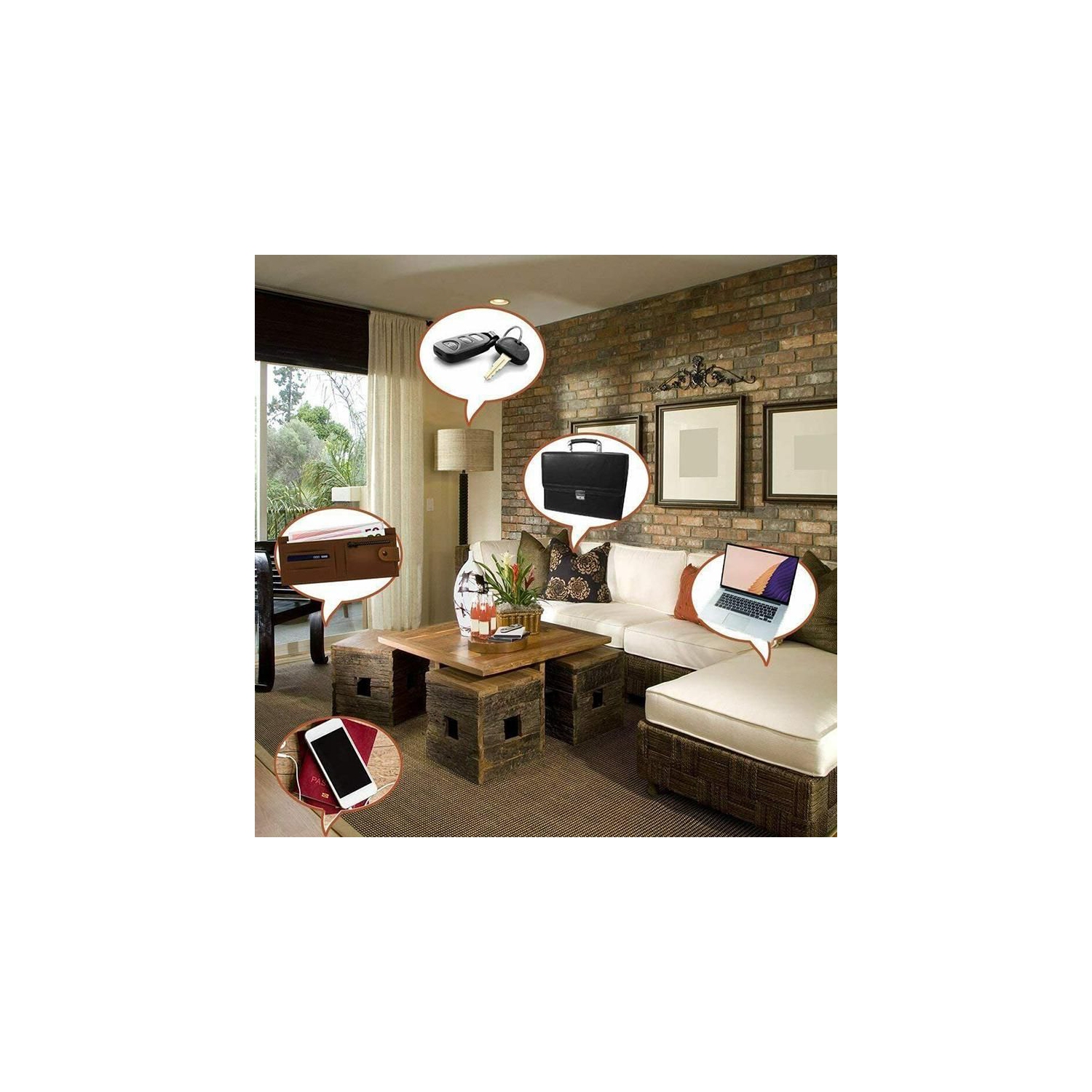 ISTAR Key Finder, Classic Item Finder Locator Bluetooth Tracker Device for Car Key/Wallets/Remotes/Luggage/Gadgets/Bike/Pets, APP Control with 1 Year