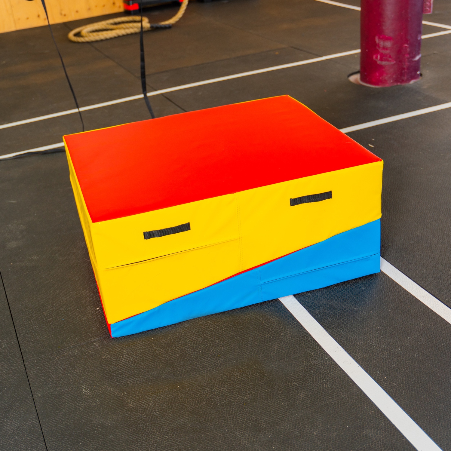 PRISP Tapis de Gymnastique Incliné - Matelas de Gym en Inclinaison pour Enfants - 180 x 76 x 36 cm