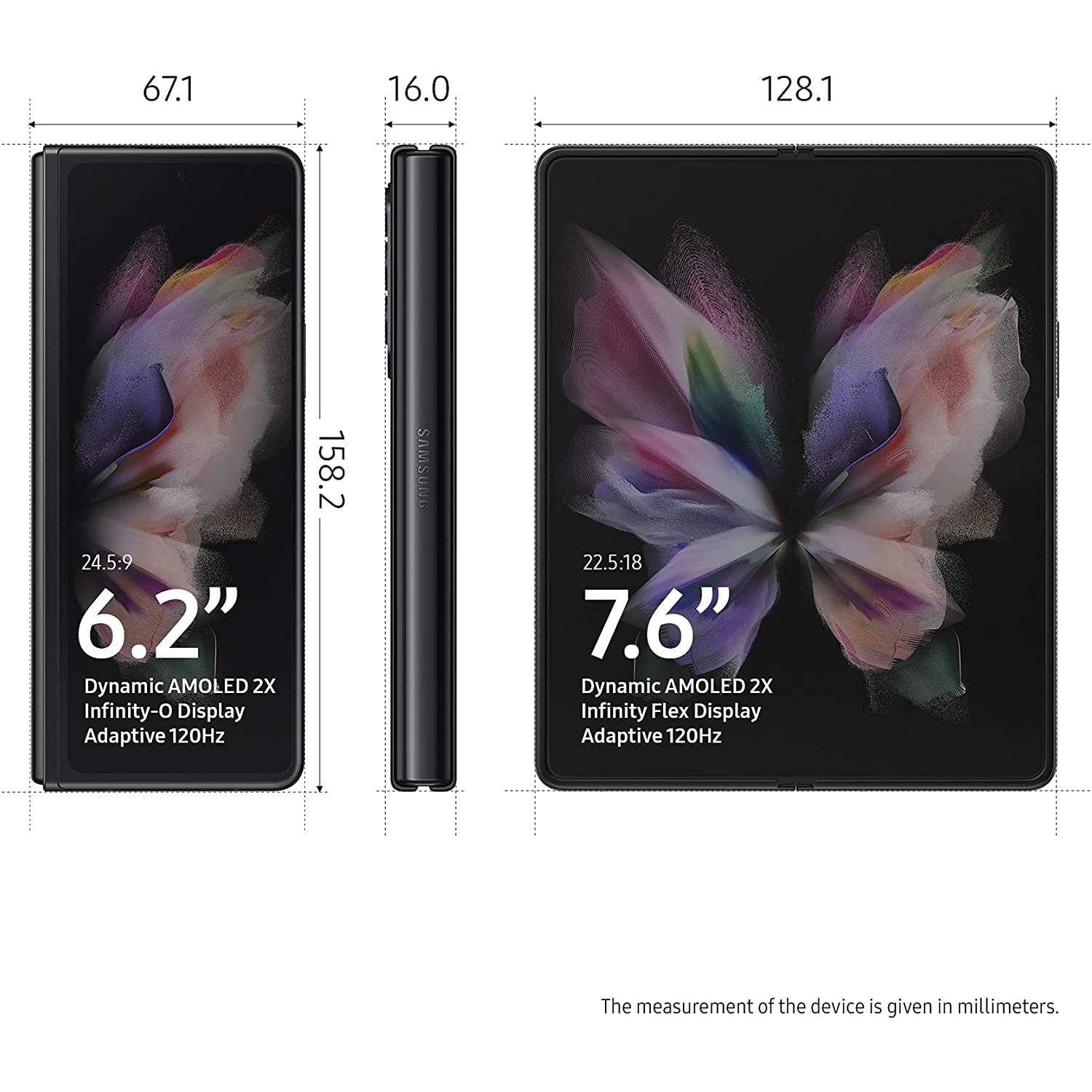 Samsung Galaxy Z Fold3 5G 256GB (SM-F926U1) - Unlocked Smartphone