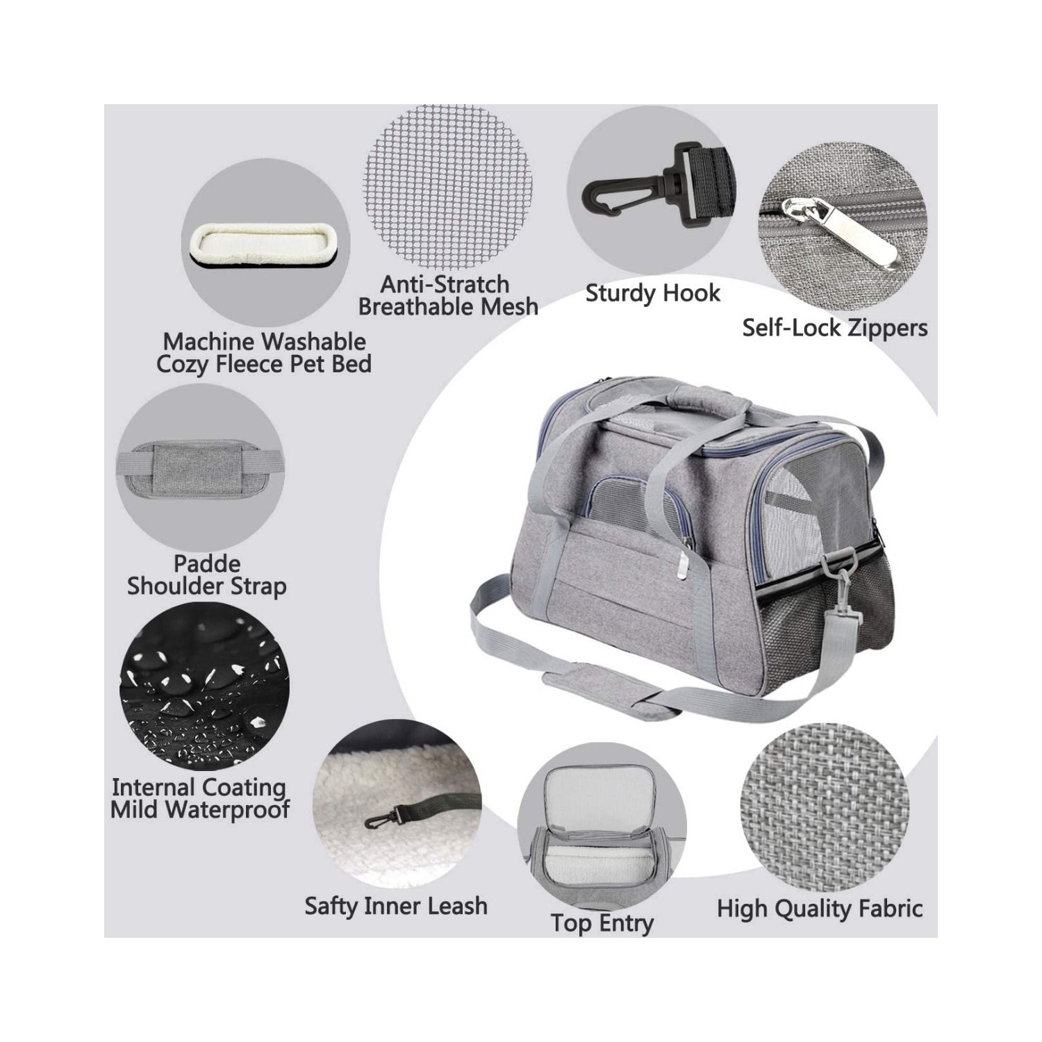 Pet Carrier Airline Approved Pet Carrier Dog Carriers for Small Dogs, Cat Carriers for Medium Cats Small Cats, Small Pet Carrier Small Dog Carrier